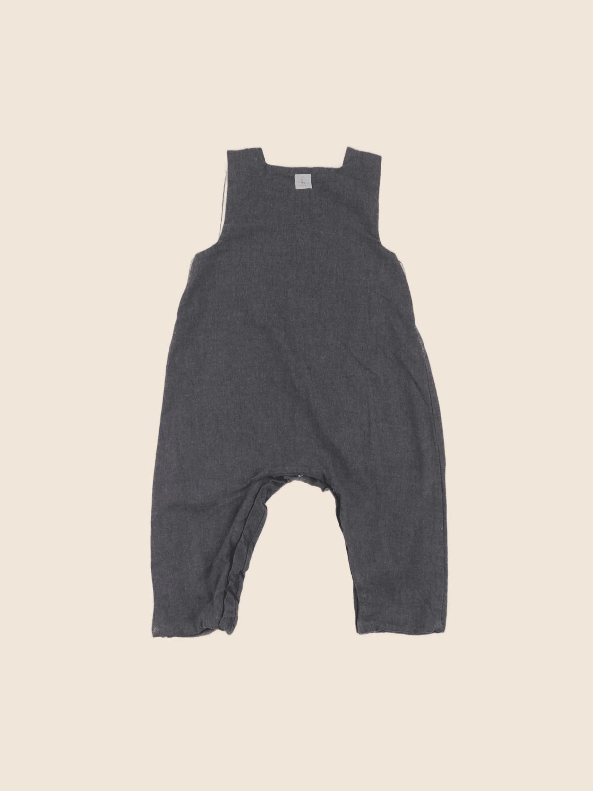 Petit Bateau - salopette gris - 6 mois