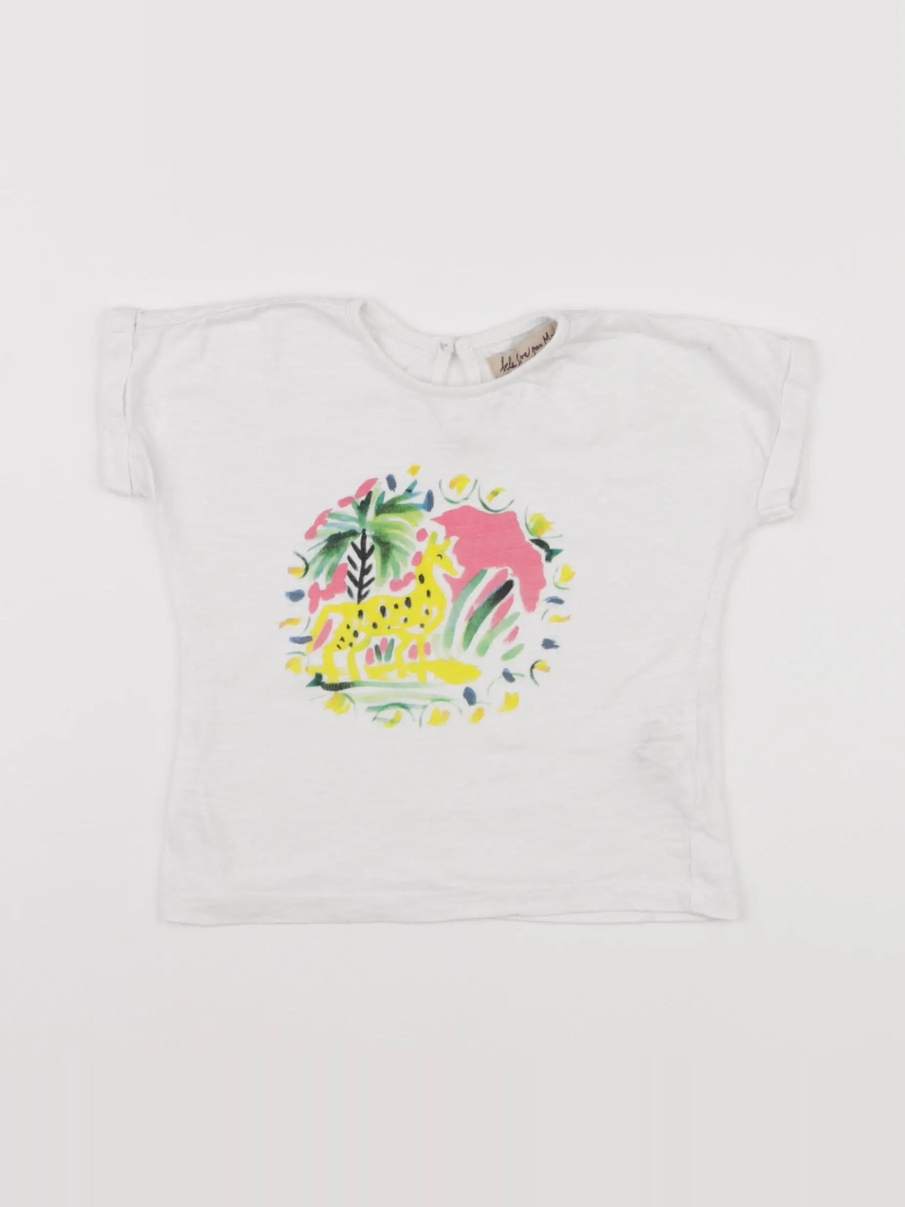 Monoprix - tee-shirt blanc - 12/18 mois