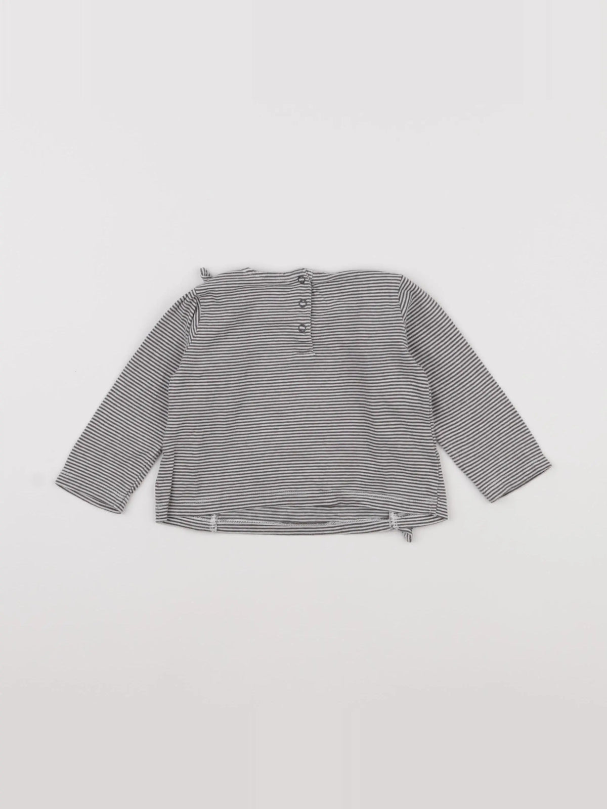 Boutchou - tee-shirt blanc, bleu - 6 mois
