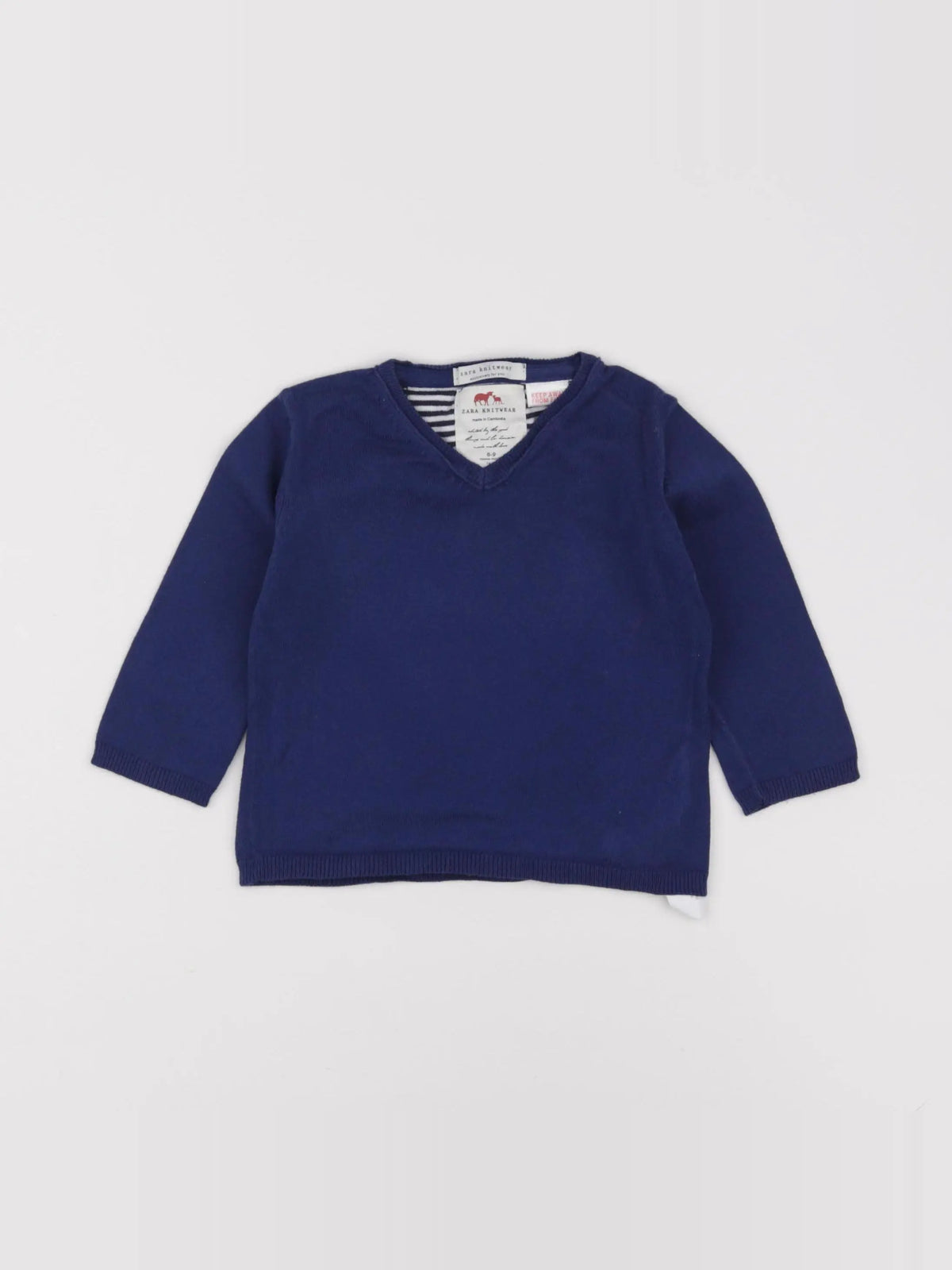 Zara - pull bleu - 6/9 mois