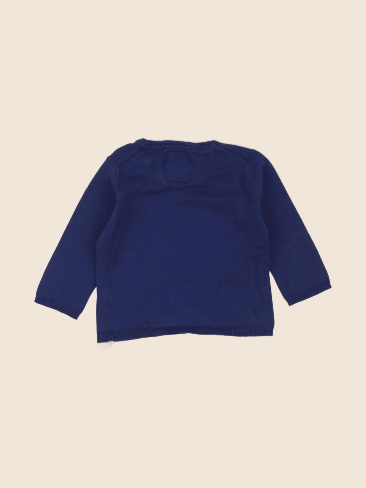 Zara - pull bleu - 6/9 mois