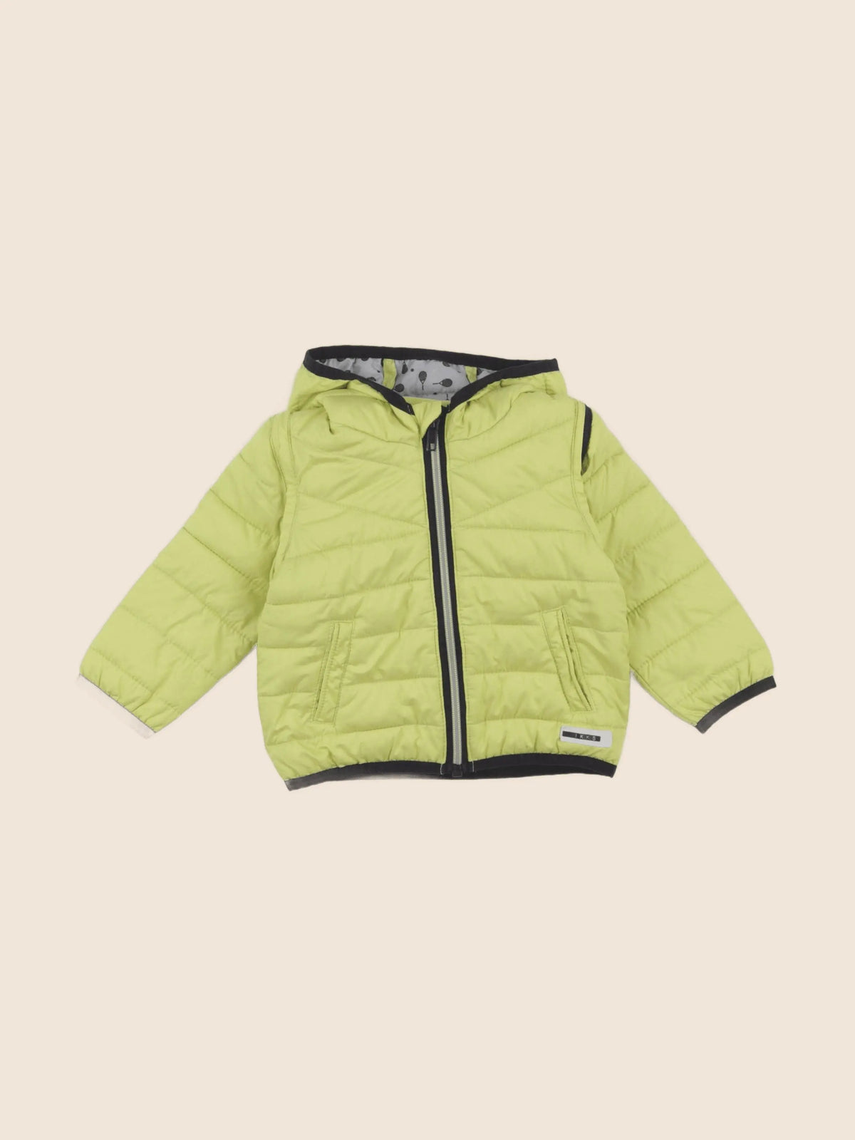IKKS - doudoune jaune fluo - 12 mois