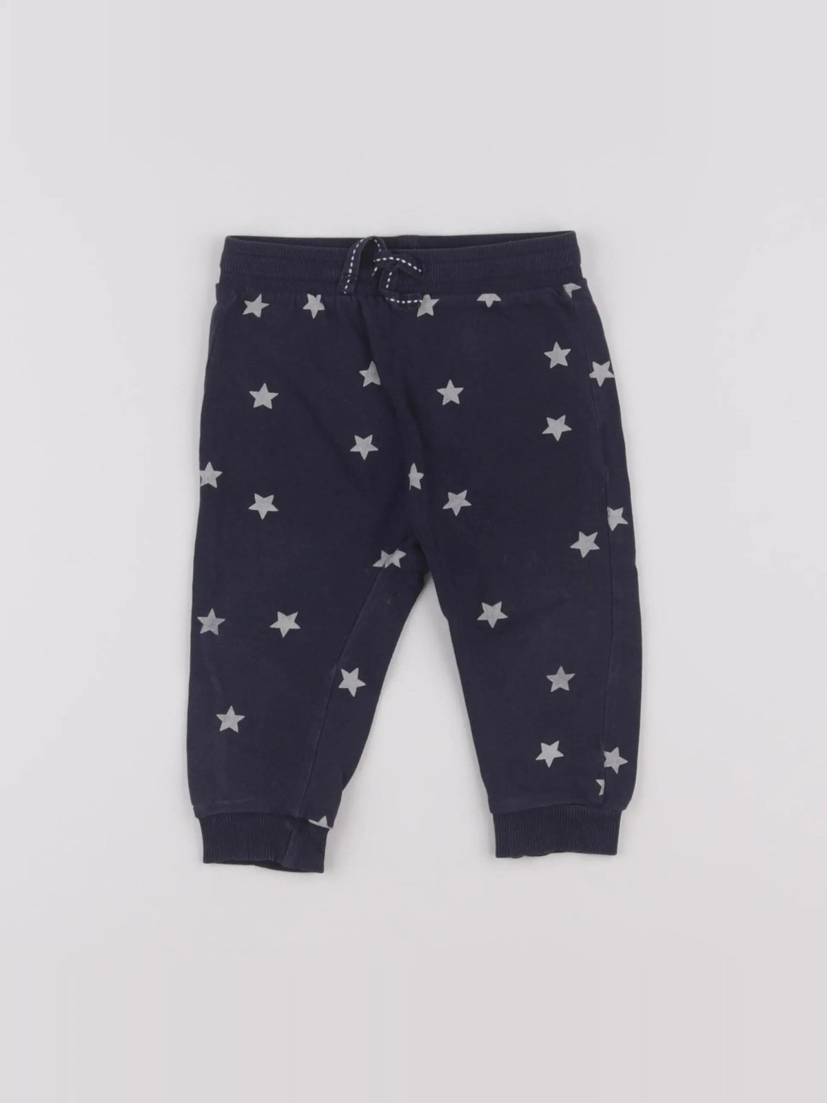H&M - pantalon bleu - 6/9 mois