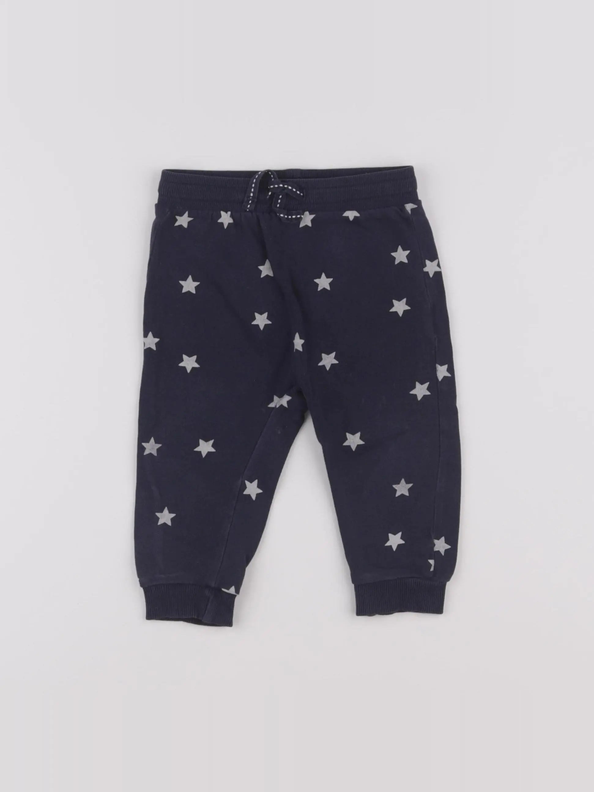 H&M - pantalon bleu - 6/9 mois