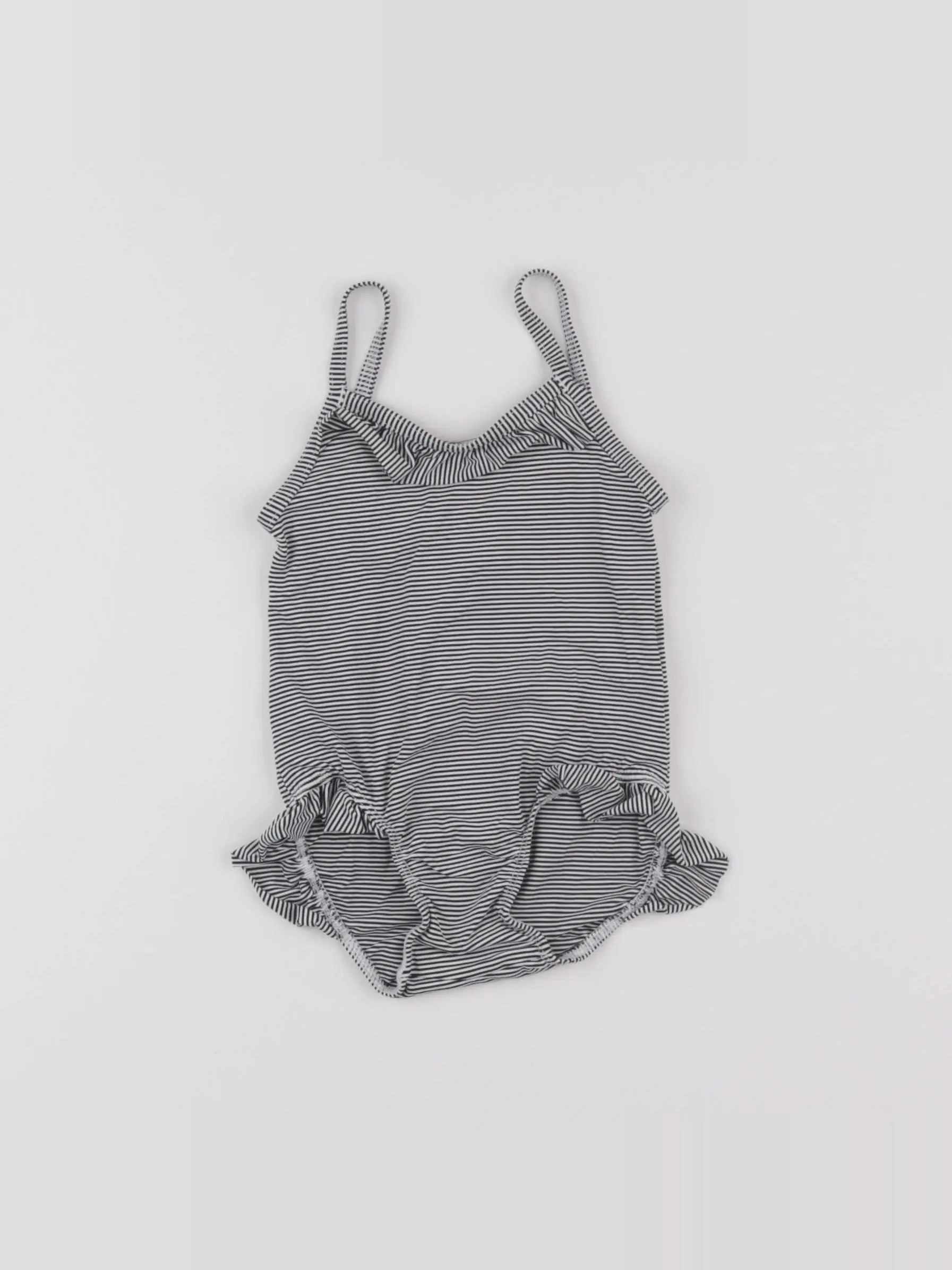 Petit Bateau - maillot de bain bleu, blanc - 12 mois