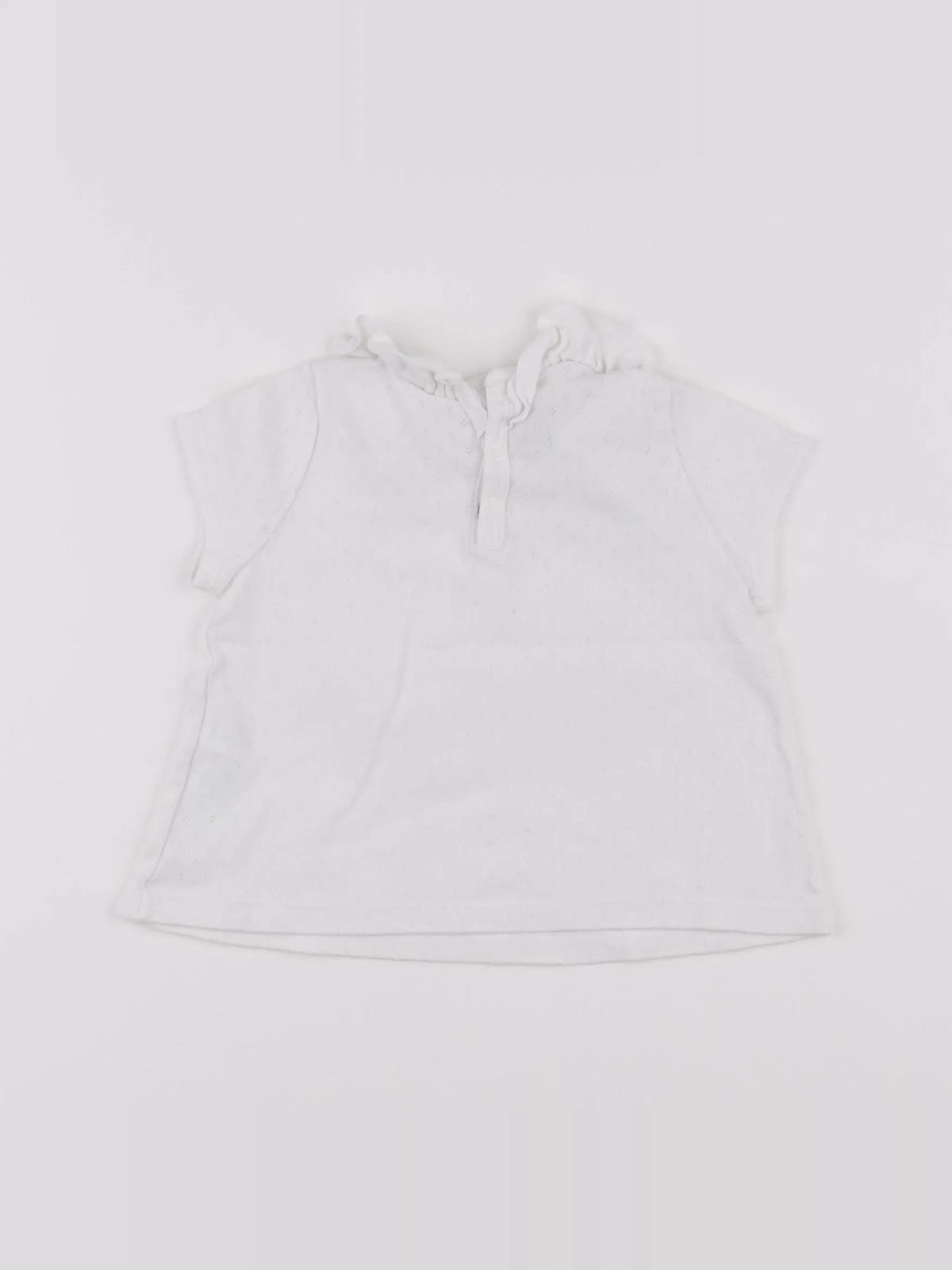 Petit Bateau - tee-shirt blanc - 12 mois