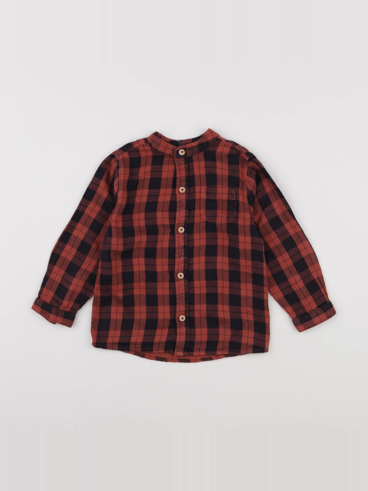 Boutchou - chemise bleu, orange - 36 mois