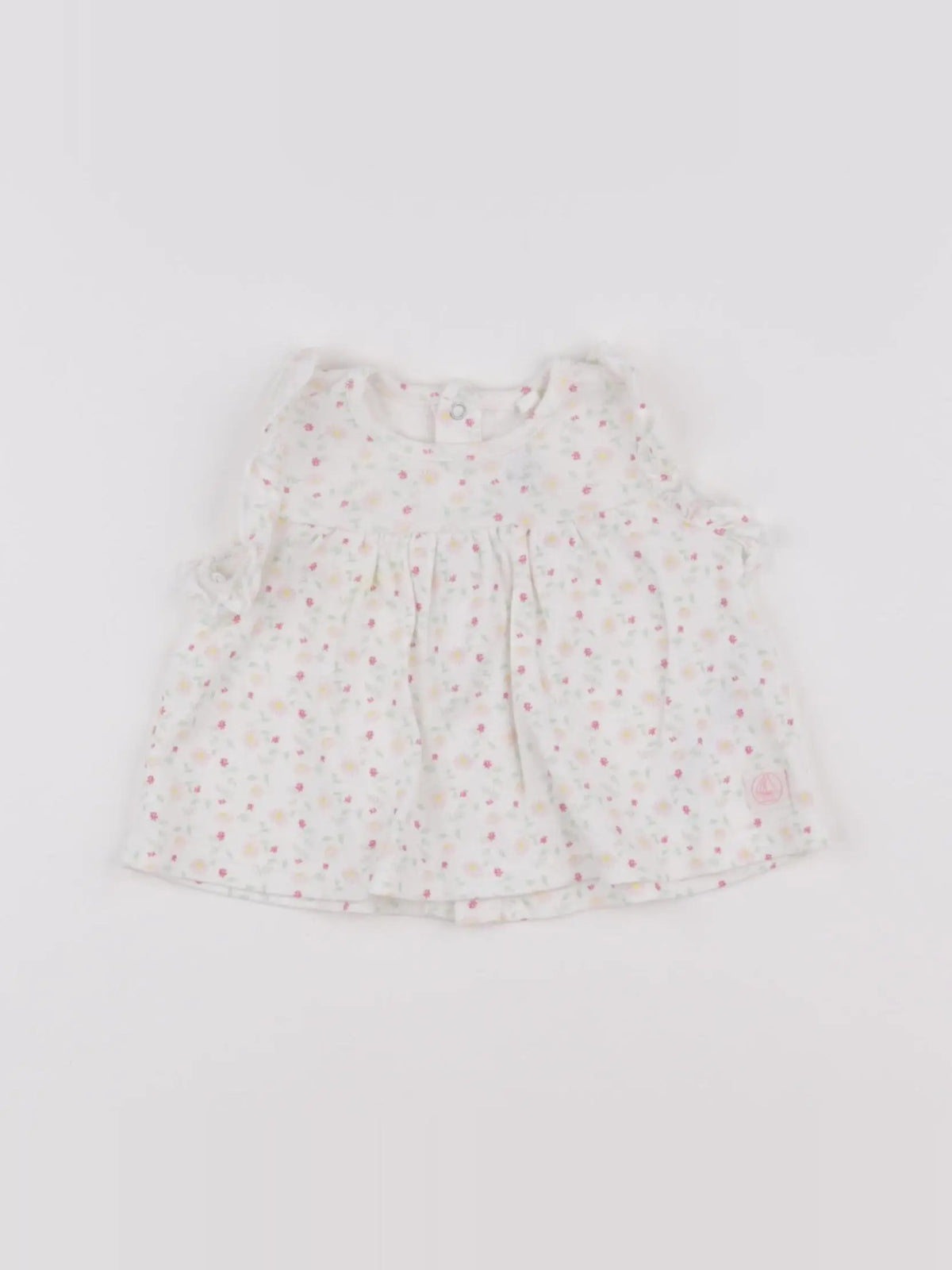 Petit Bateau - tee-shirt blanc - 3 mois