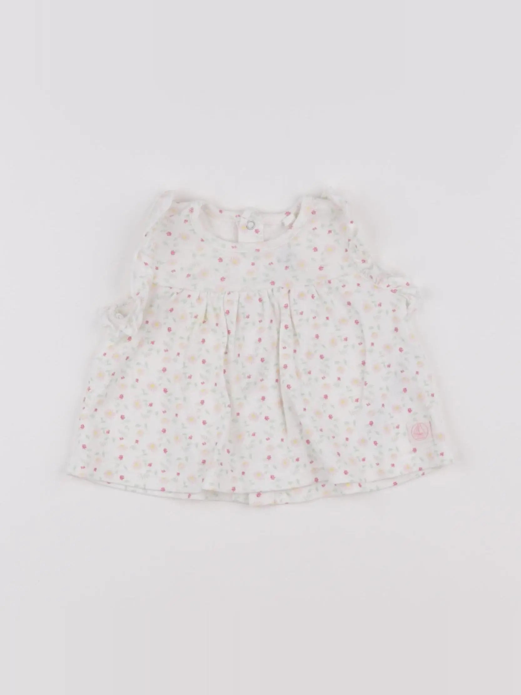 Petit Bateau - tee-shirt blanc - 3 mois