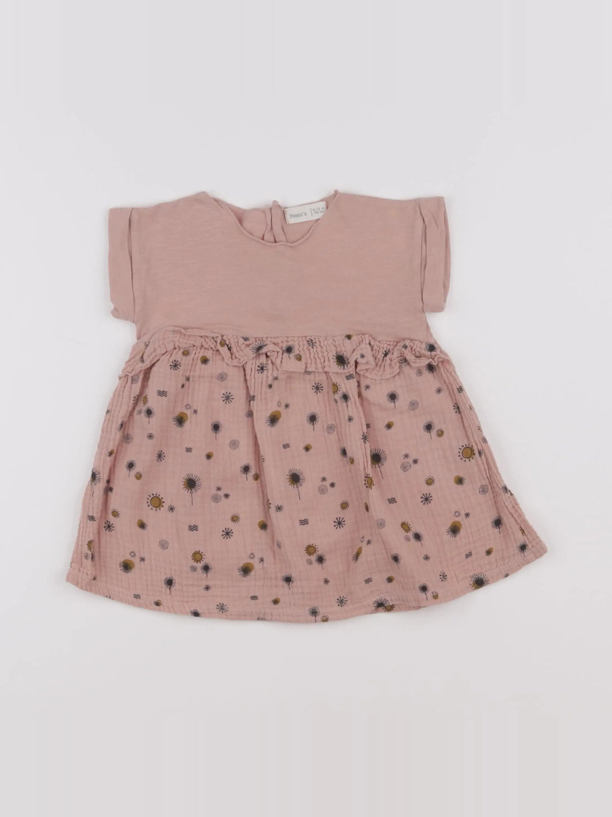 Bean's barcelona - robe rose - 9/12 mois