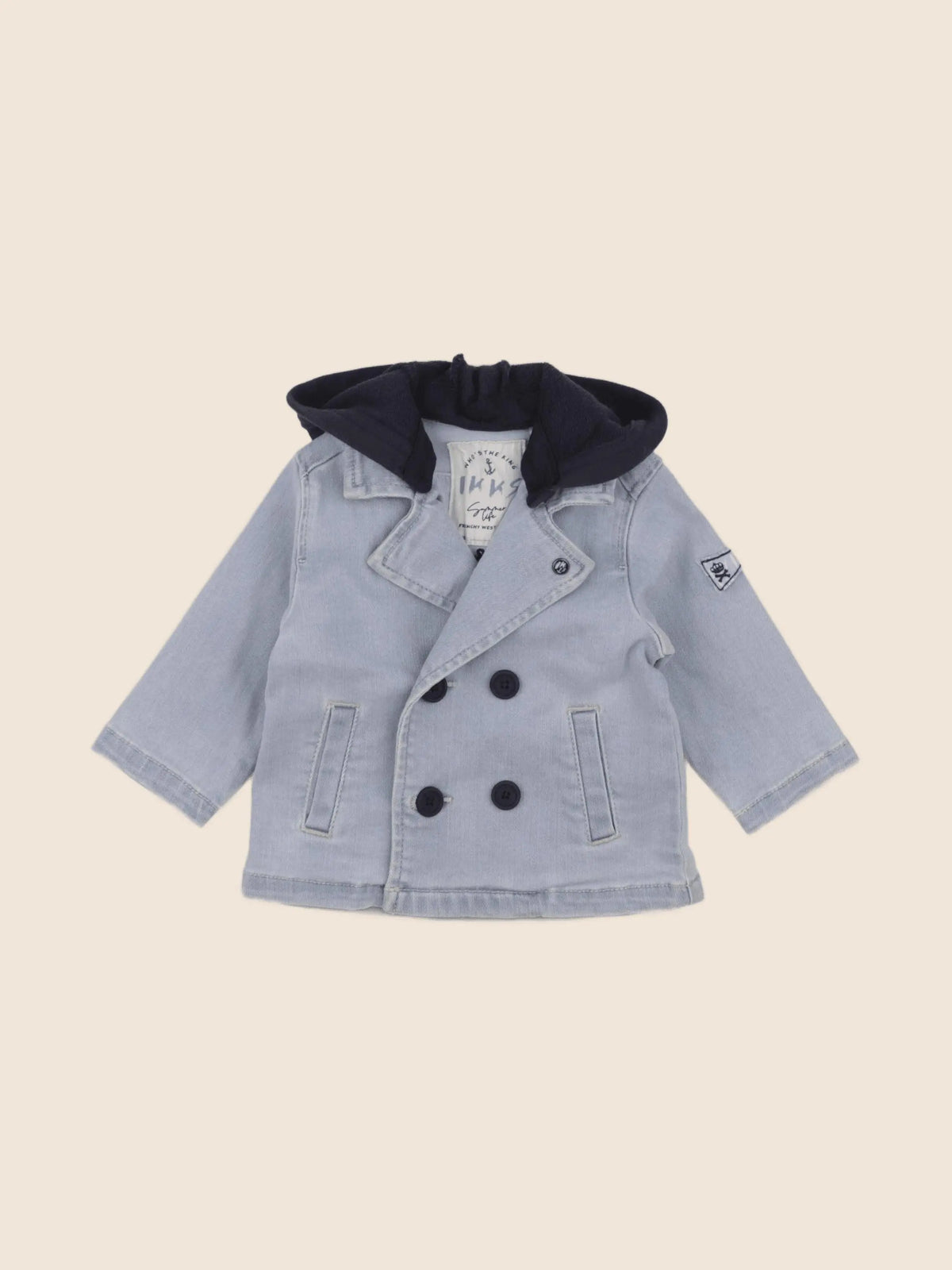 IKKS - veste bleu - 6 mois