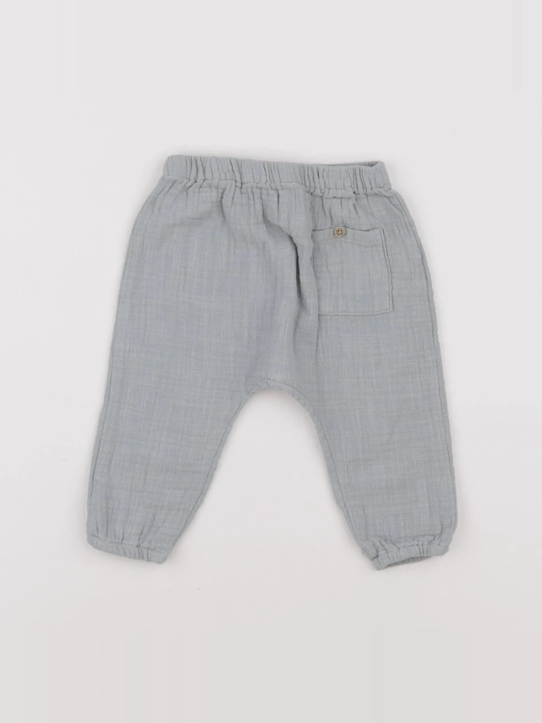 Zara - sarouel bleu - 6/9 mois