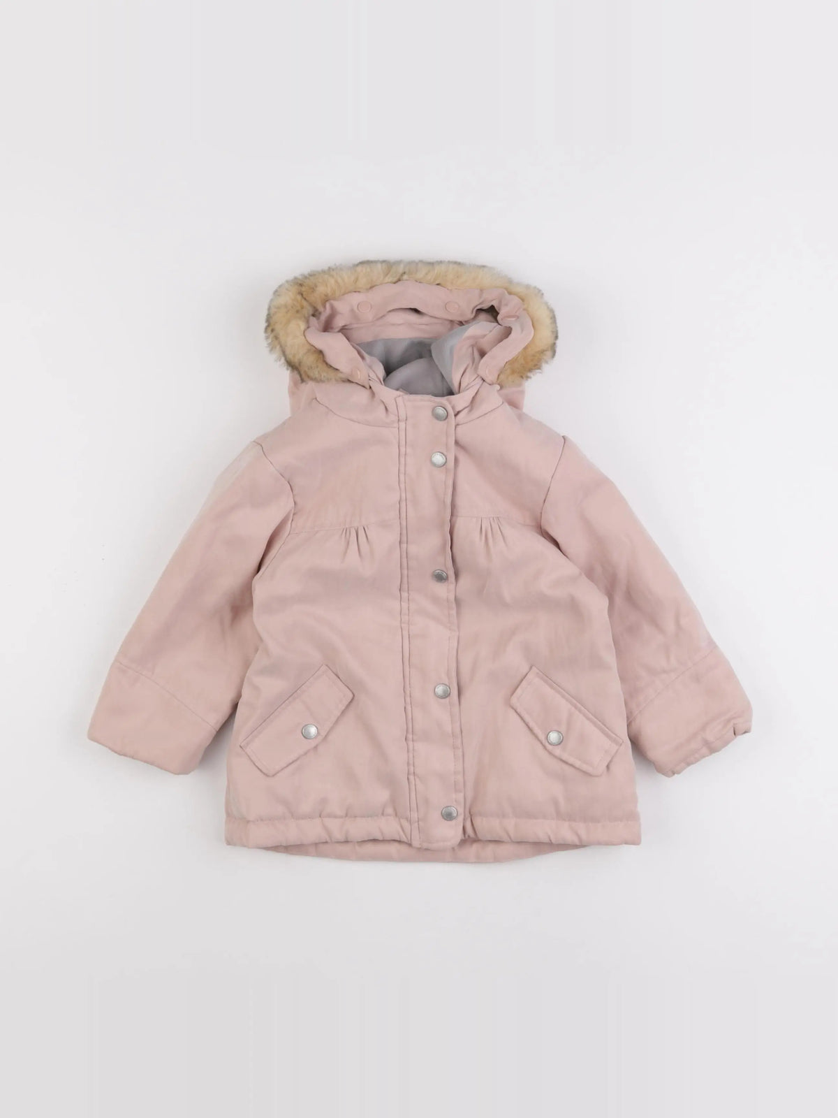Vertbaudet - manteau rose - 18 mois