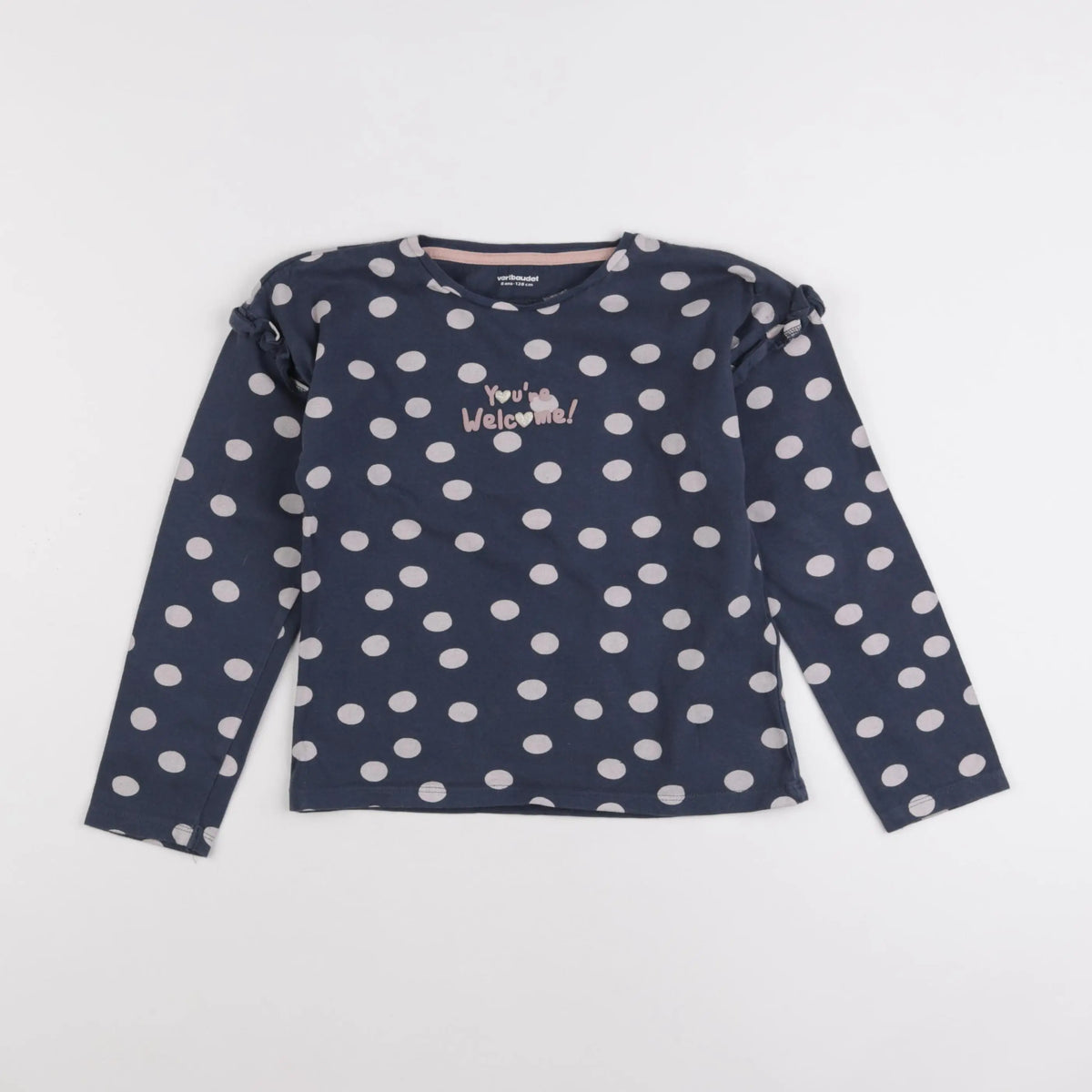 Vertbaudet - tee-shirt bleu - 8 ans