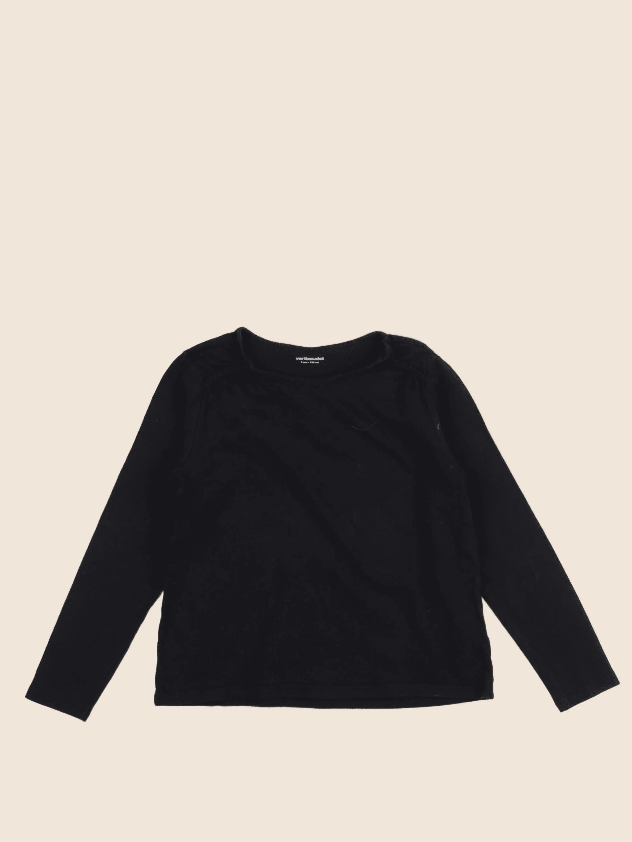 Vertbaudet - tee-shirt noir - 8 ans