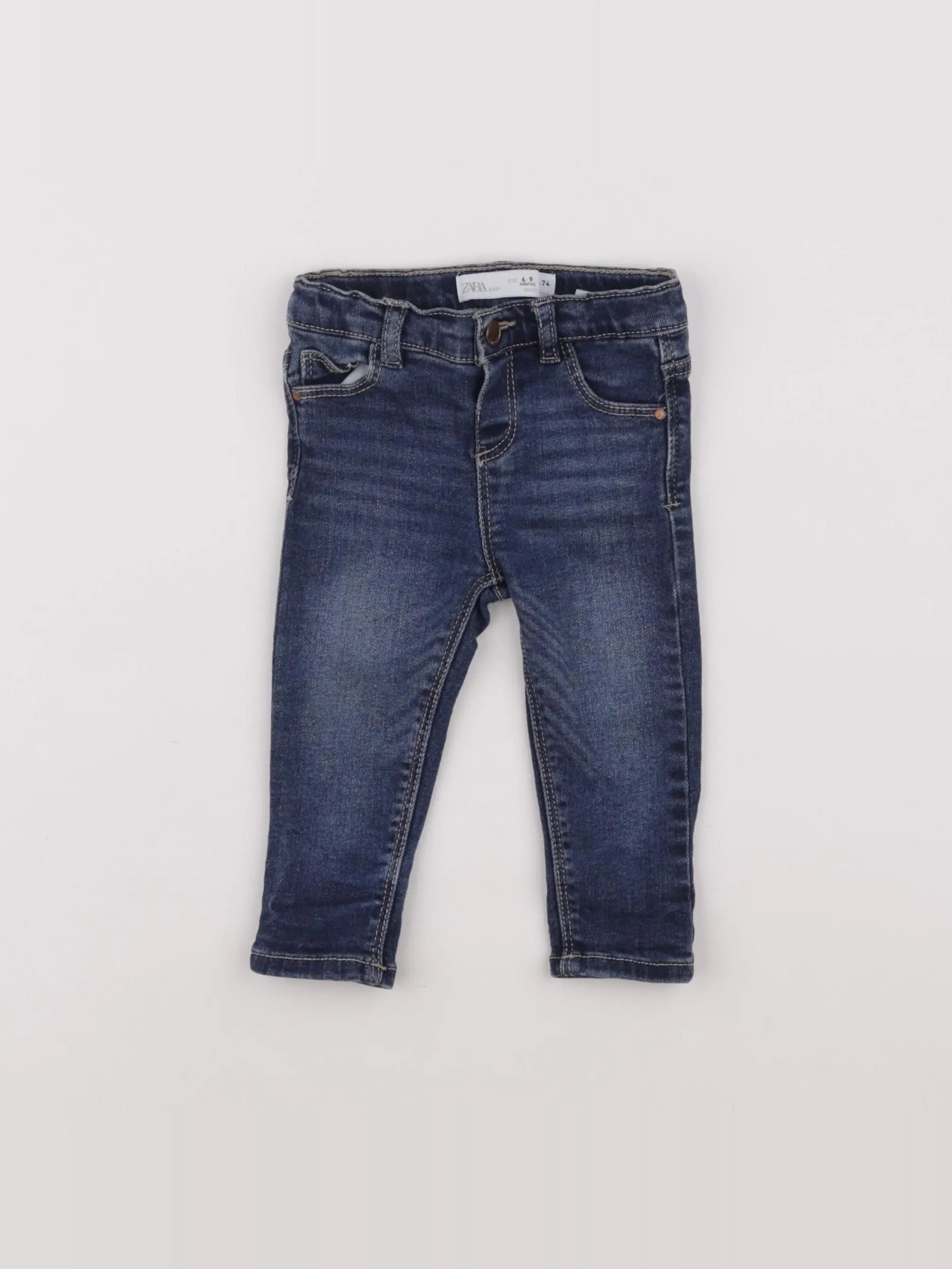 Zara - jean bleu - 6/9 mois