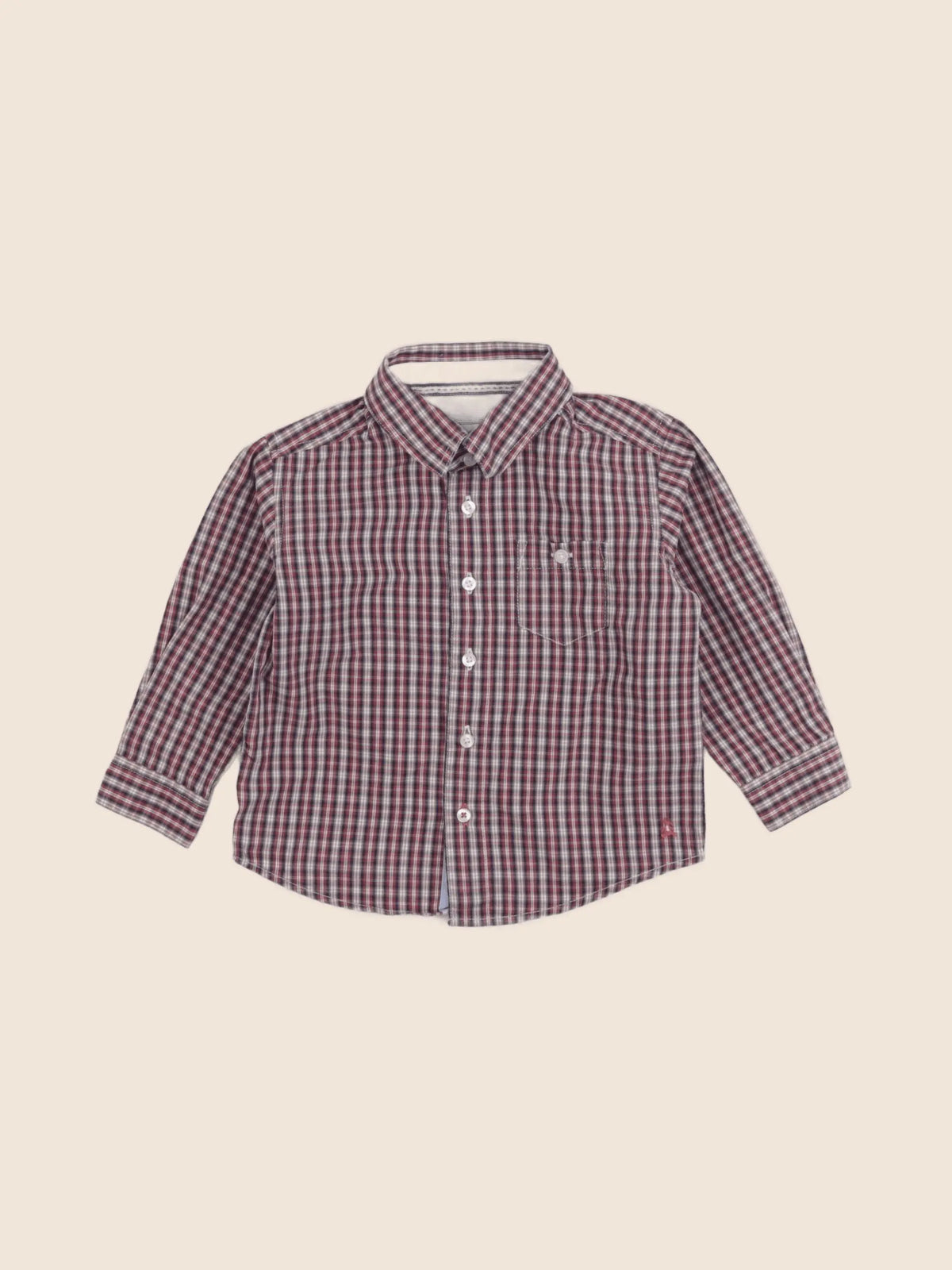 Cyrillus - chemise rouge - 18 mois