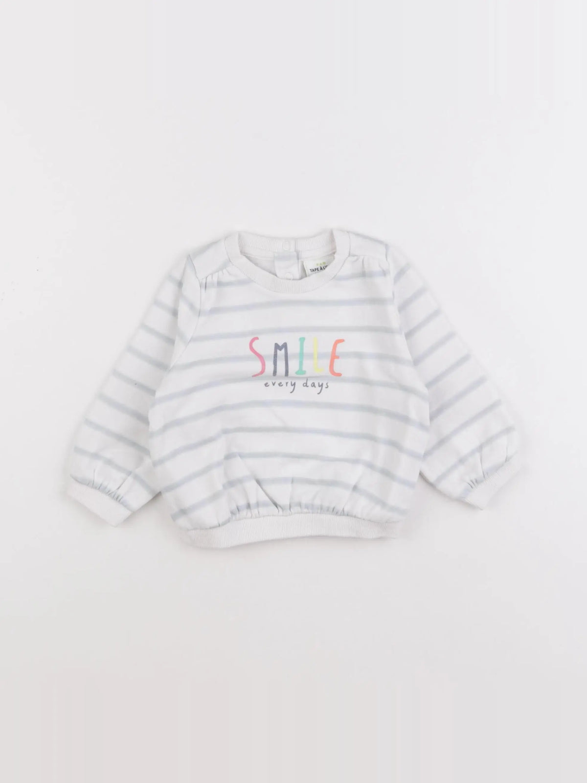 Tape à l'oeil - sweat bleu - 6 mois
