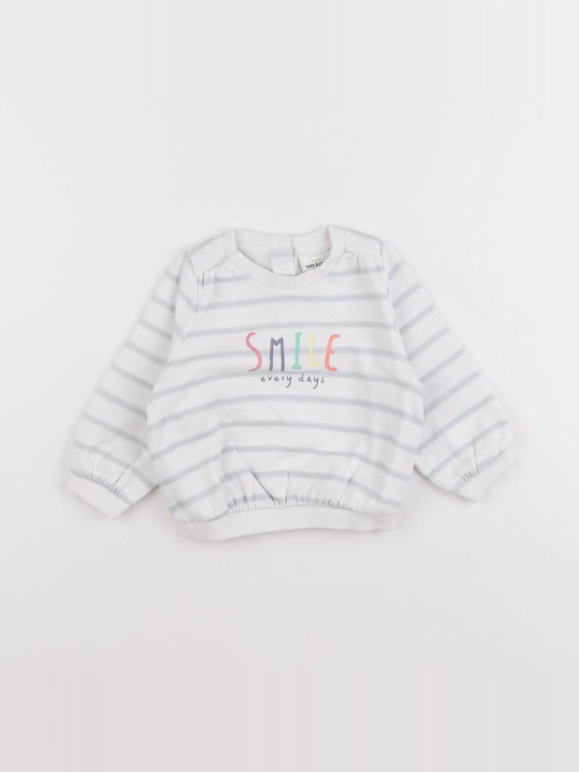 Tape à l'oeil - sweat bleu - 6 mois