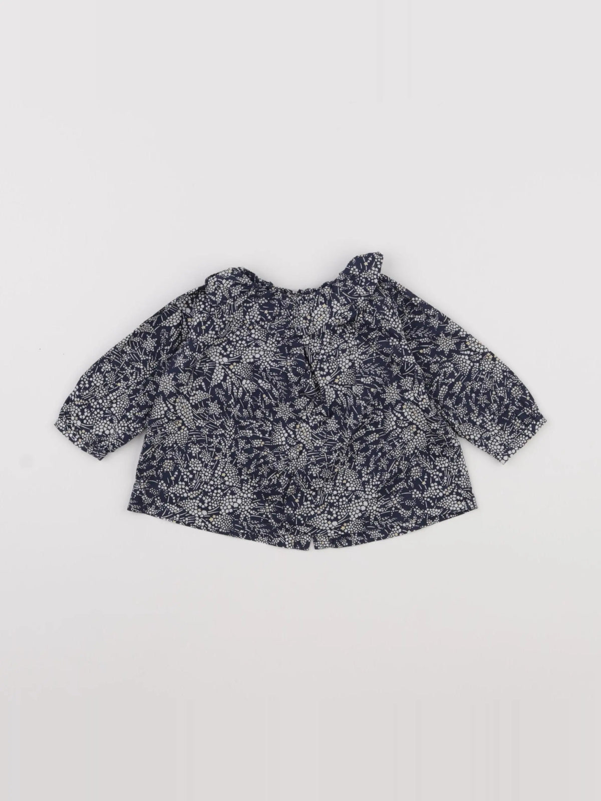 Jacadi - blouse bleu - 6 mois