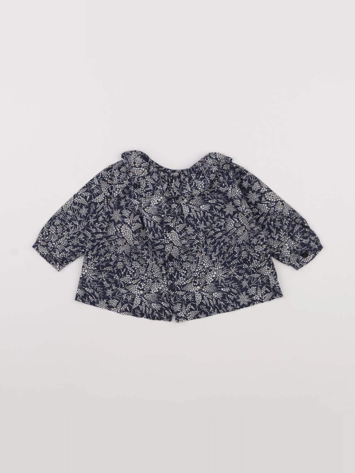 Jacadi - blouse bleu - 6 mois