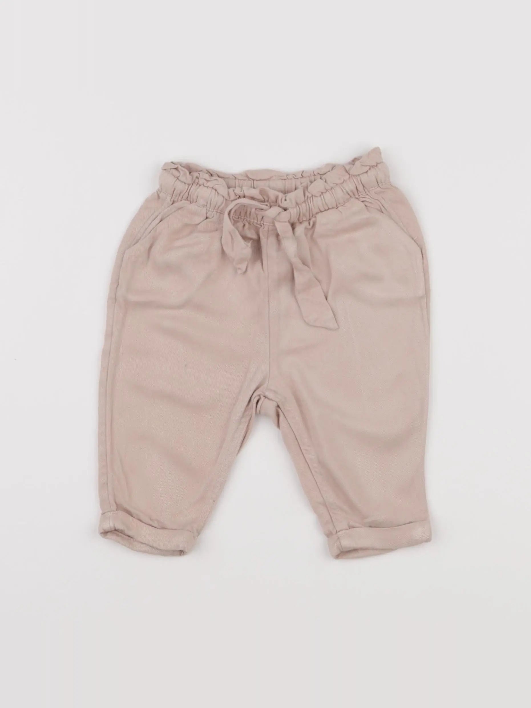 H&M - pantalon rose - 3/6 mois