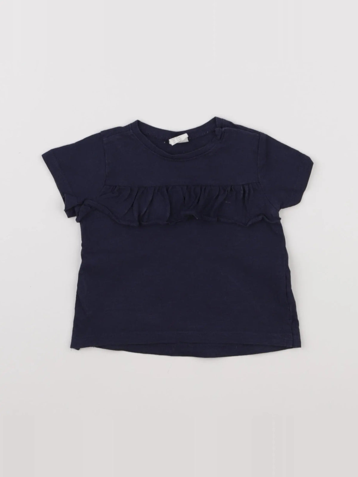 H&M - tee-shirt bleu - 3/6 mois