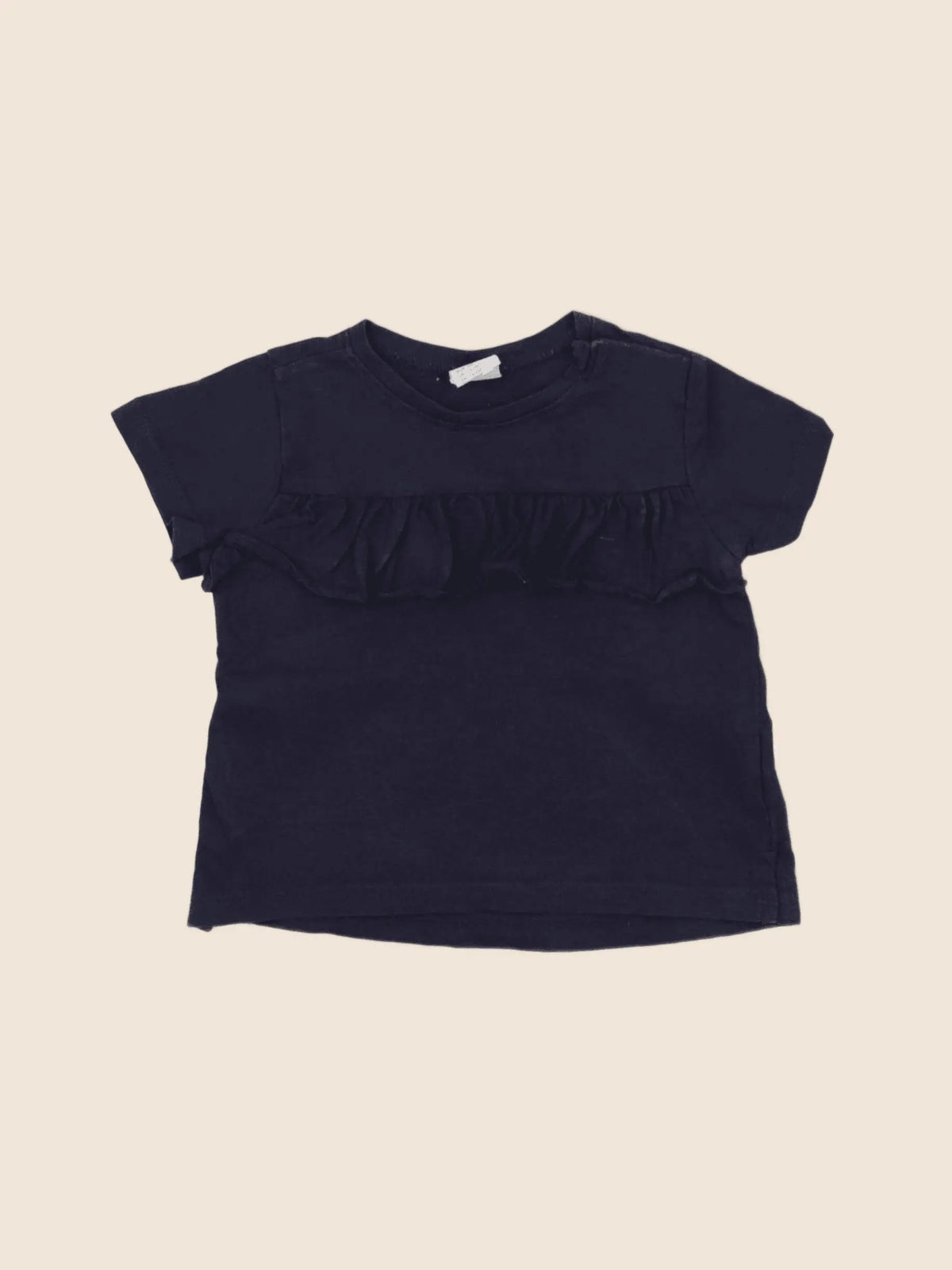 H&M - tee-shirt bleu - 3/6 mois