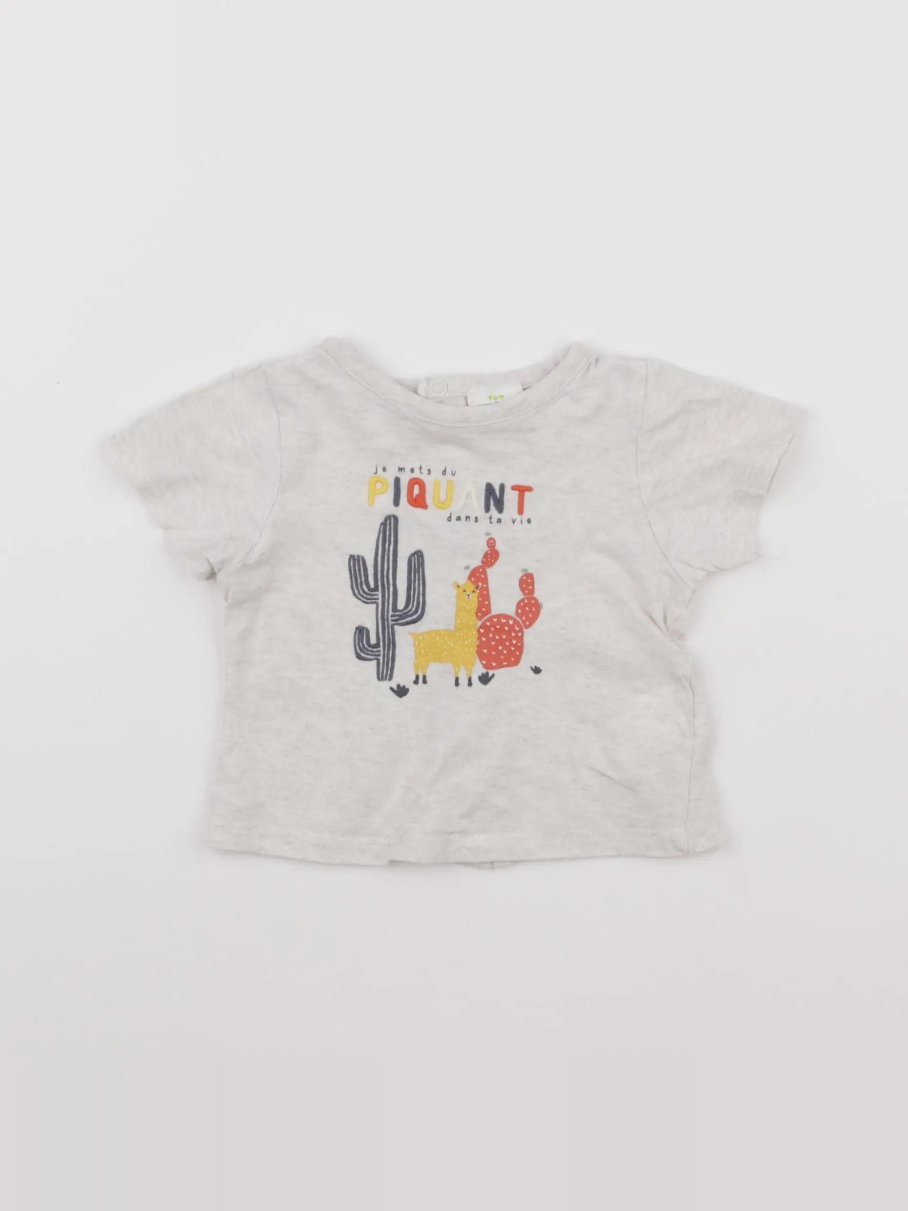 Tape à l'oeil - tee-shirt gris - 3 mois
