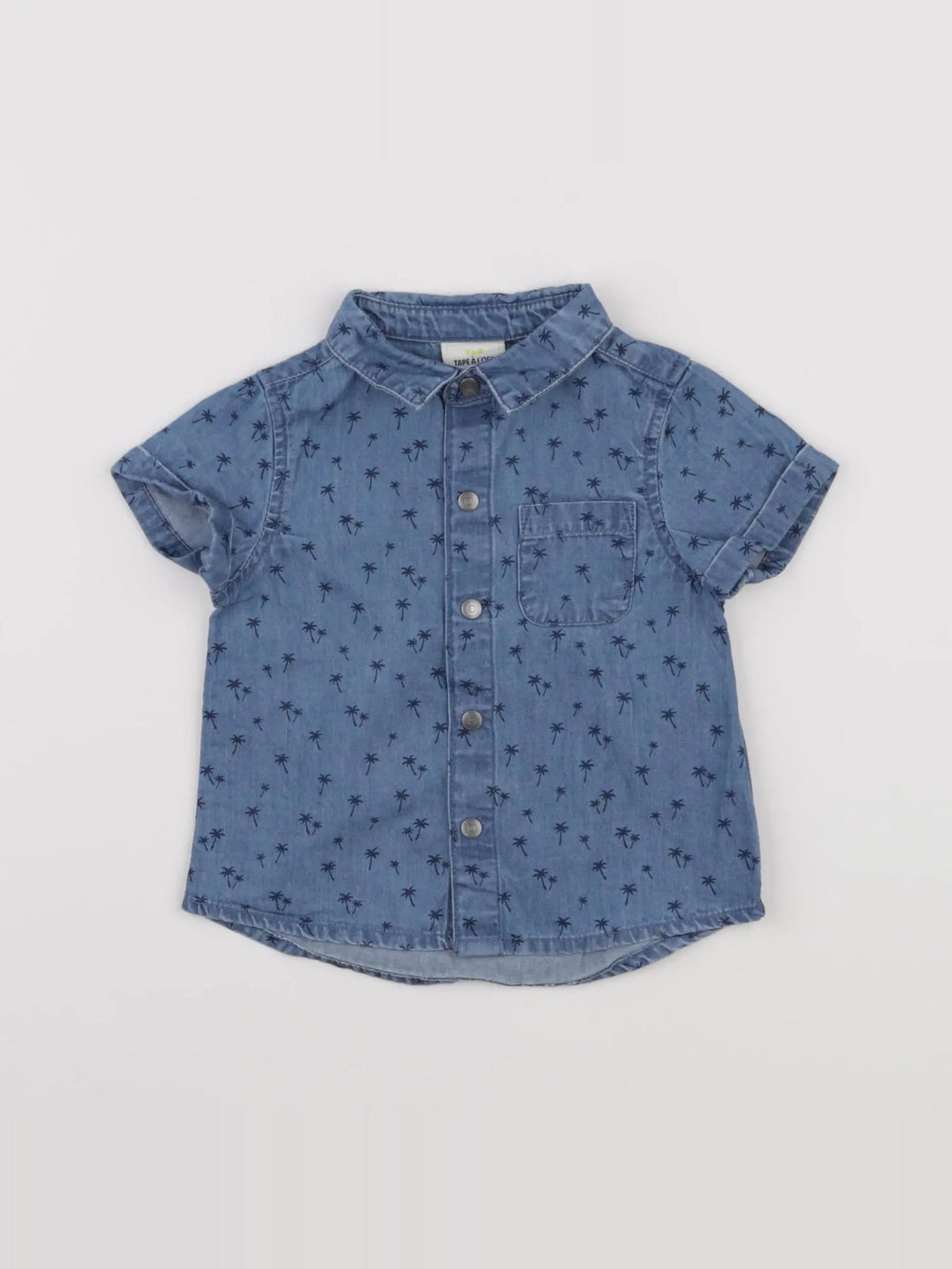 Tape à l'oeil - chemise bleu - 6 mois
