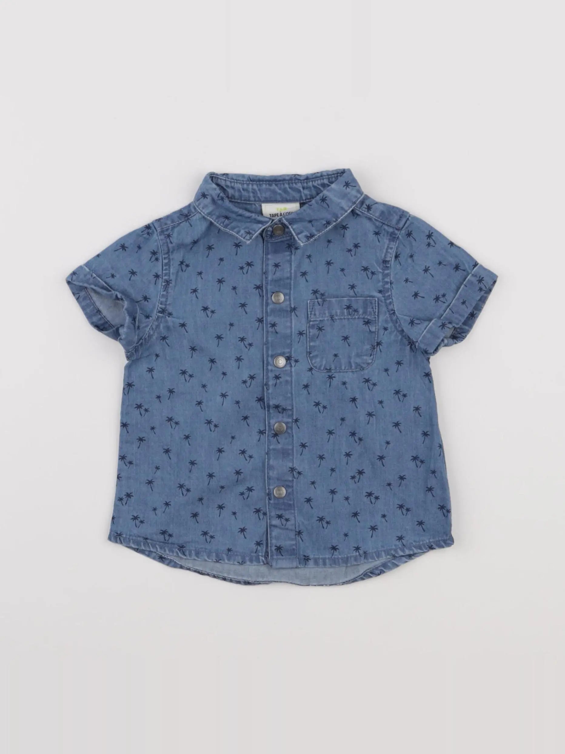 Tape à l'oeil - chemise bleu - 6 mois