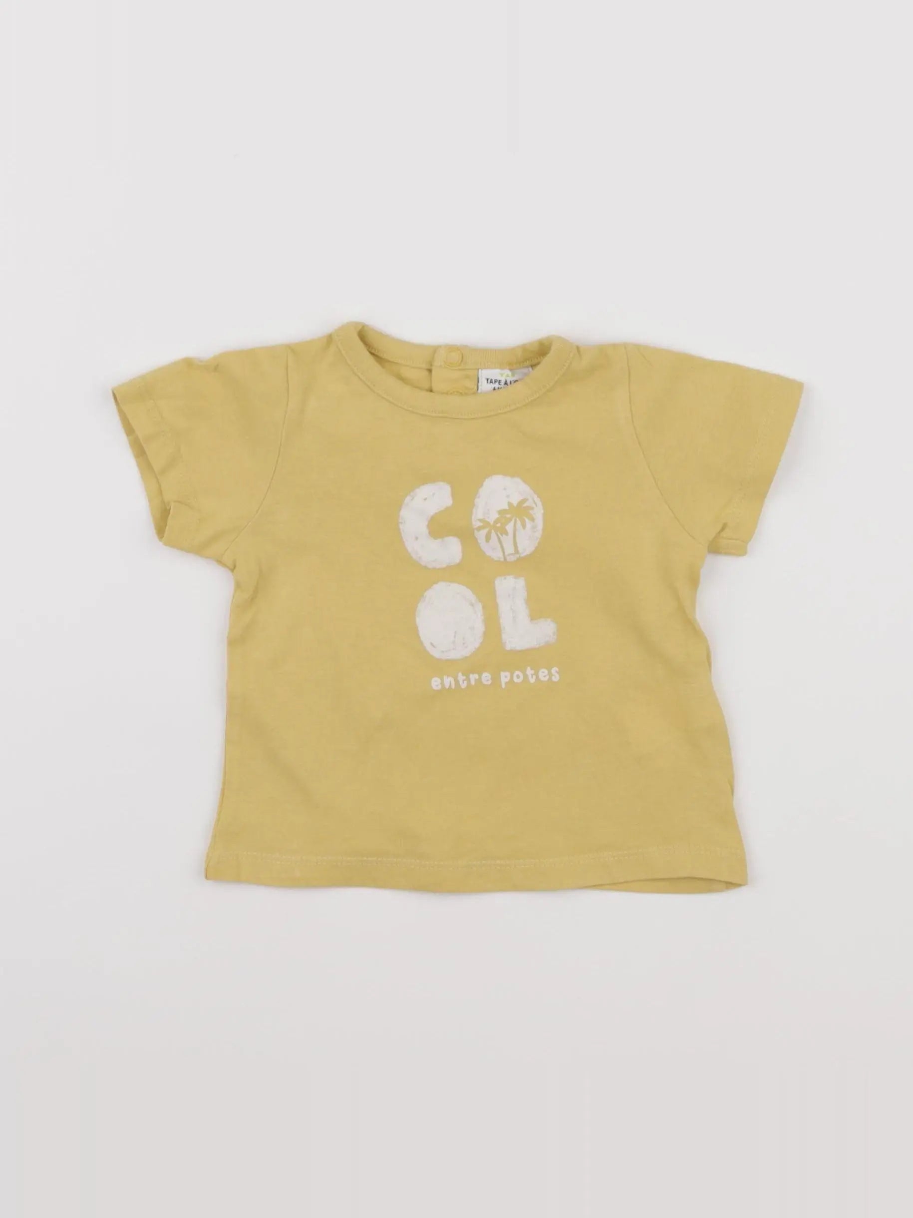 Tape à l'oeil - tee-shirt jaune - 6 mois