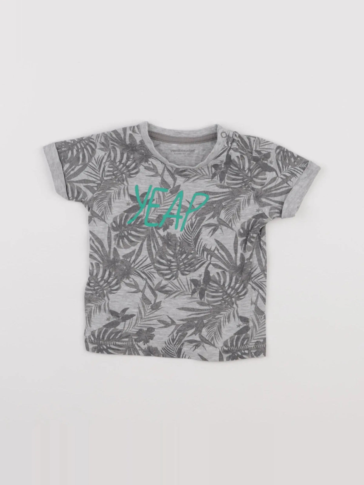 Vertbaudet - tee-shirt gris - 6 mois
