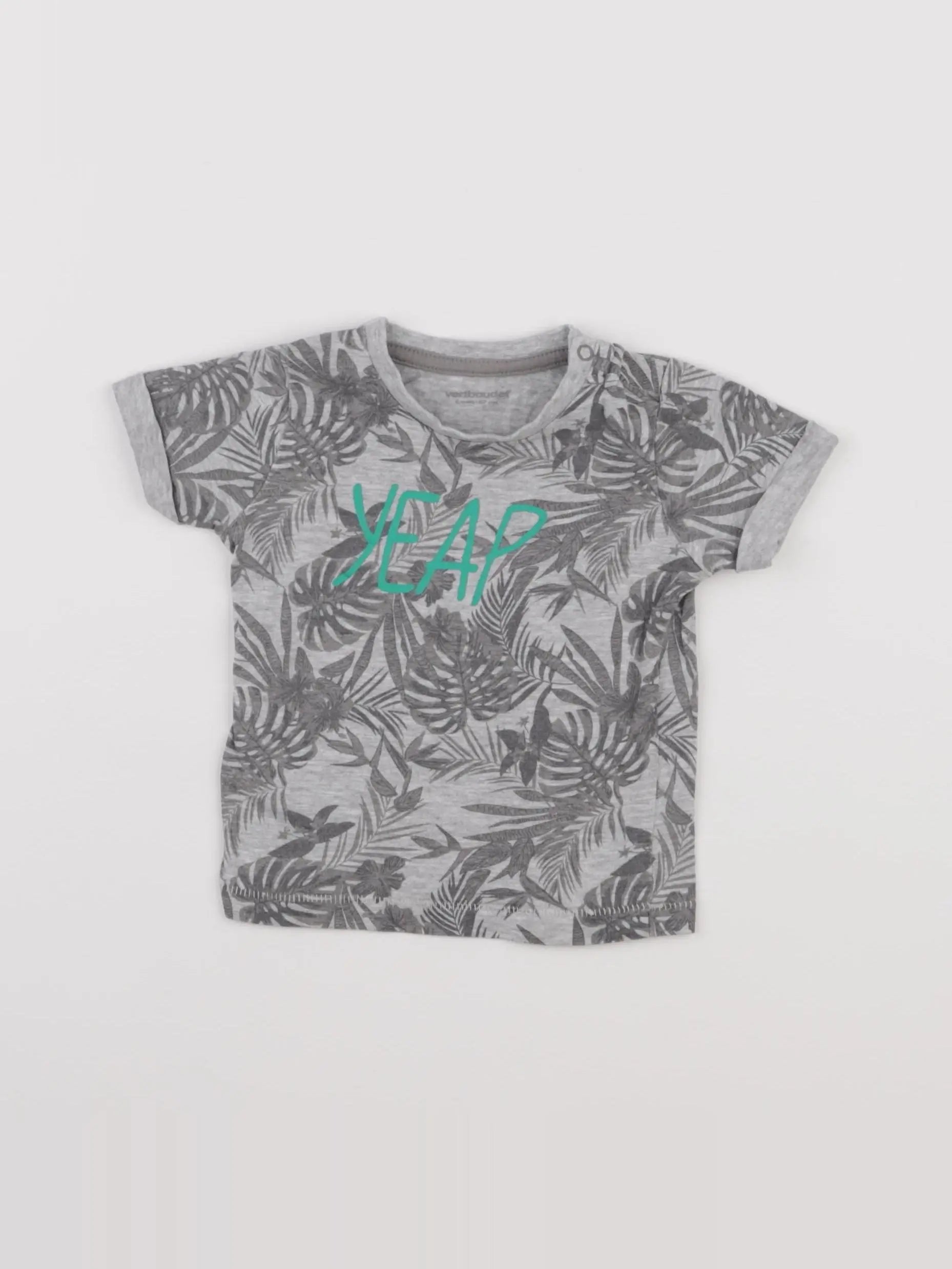 Vertbaudet - tee-shirt gris - 6 mois