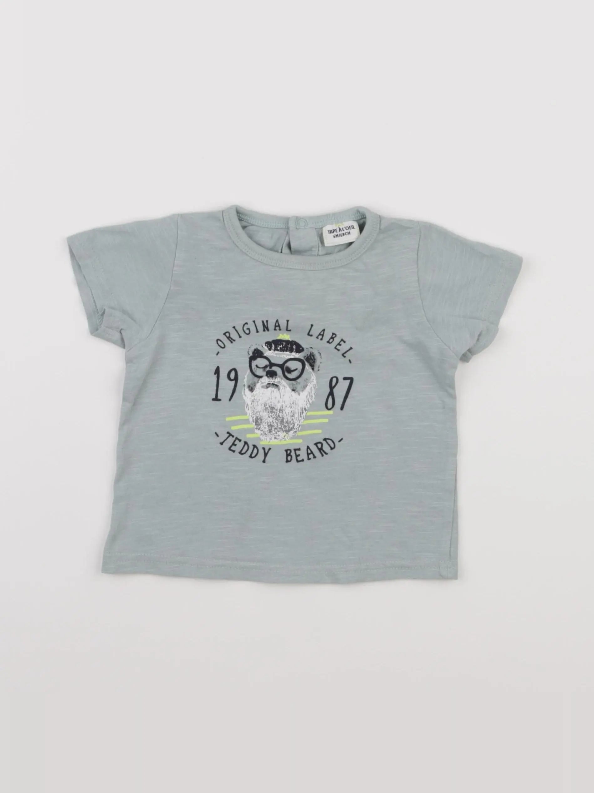 Tape à l'oeil - tee-shirt bleu - 6 mois