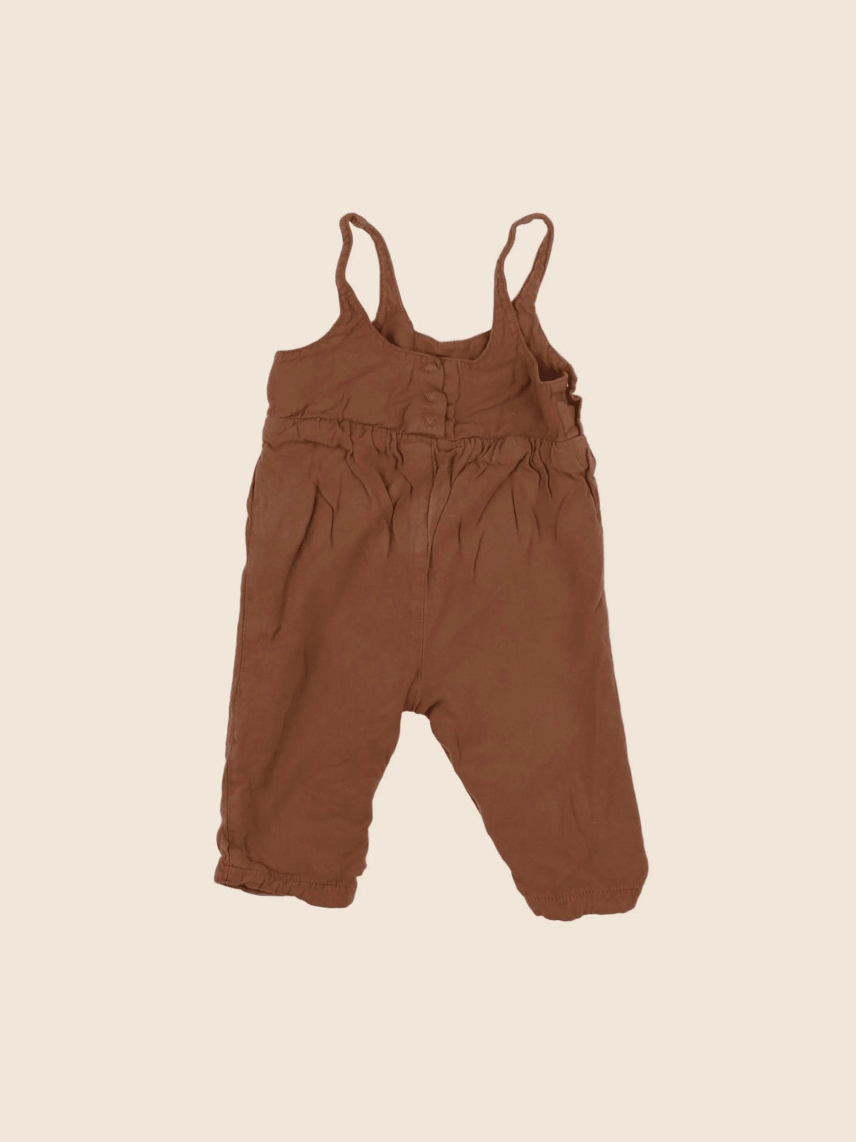 Vertbaudet - combinaison marron - 12 mois