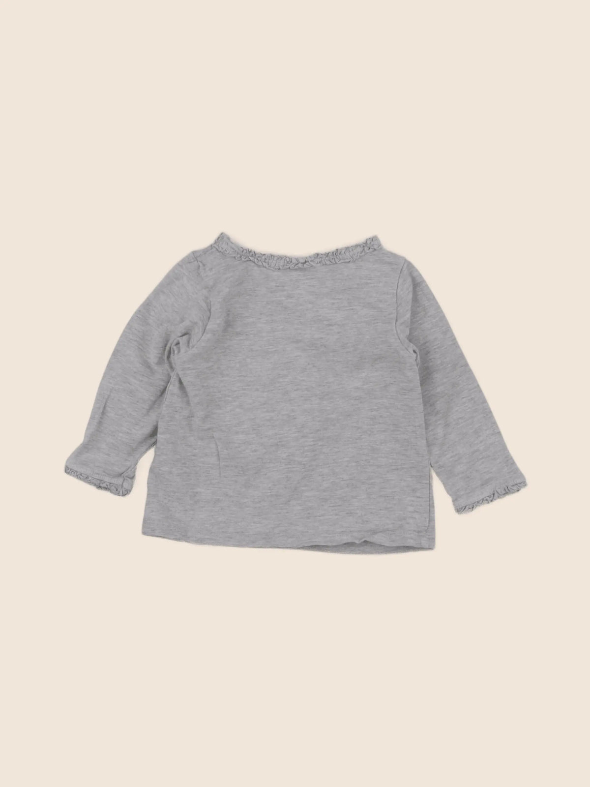 H&M - tee-shirt gris - 3/6 mois