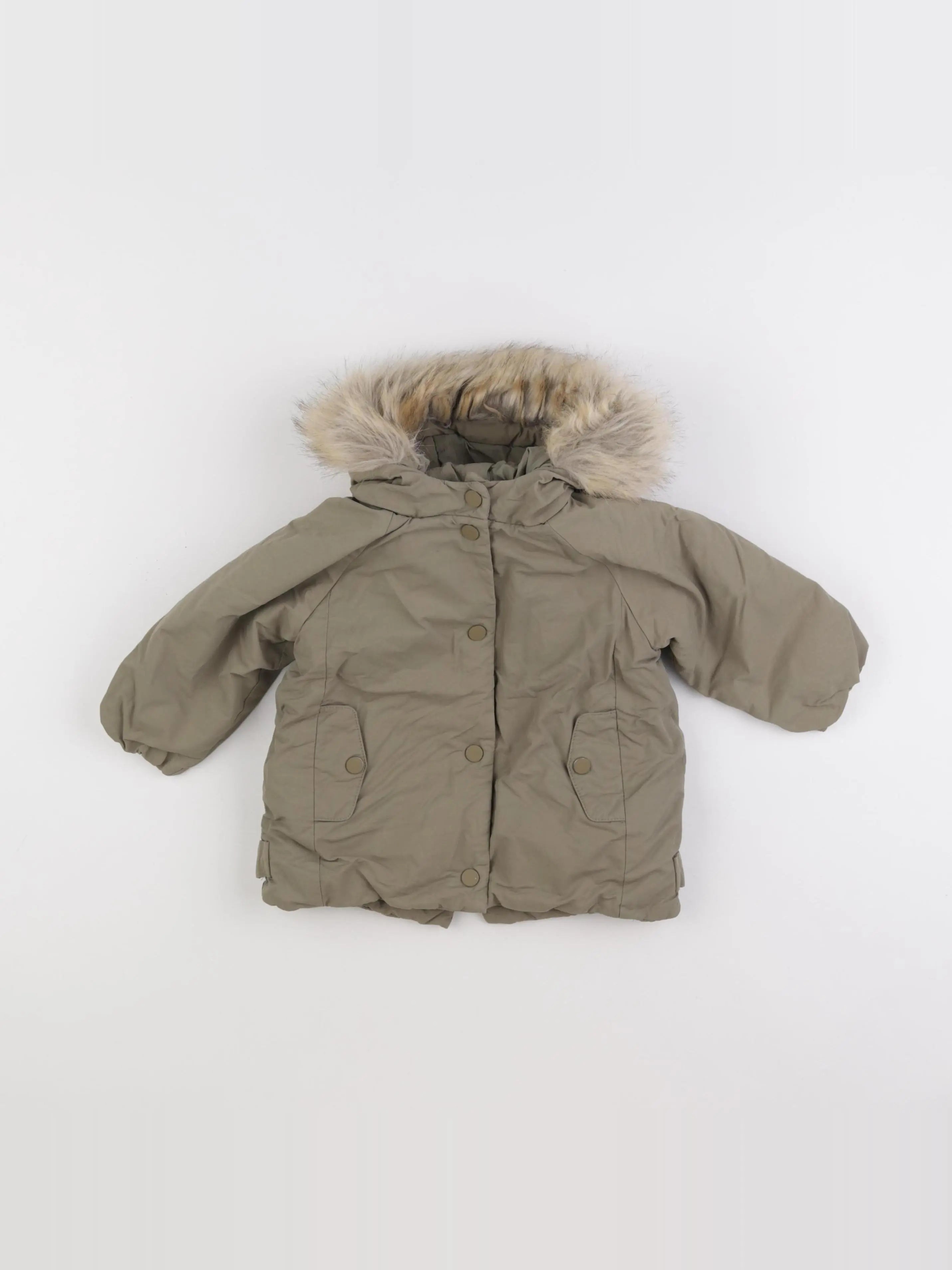 Zara - doudoune vert - 9/12 mois