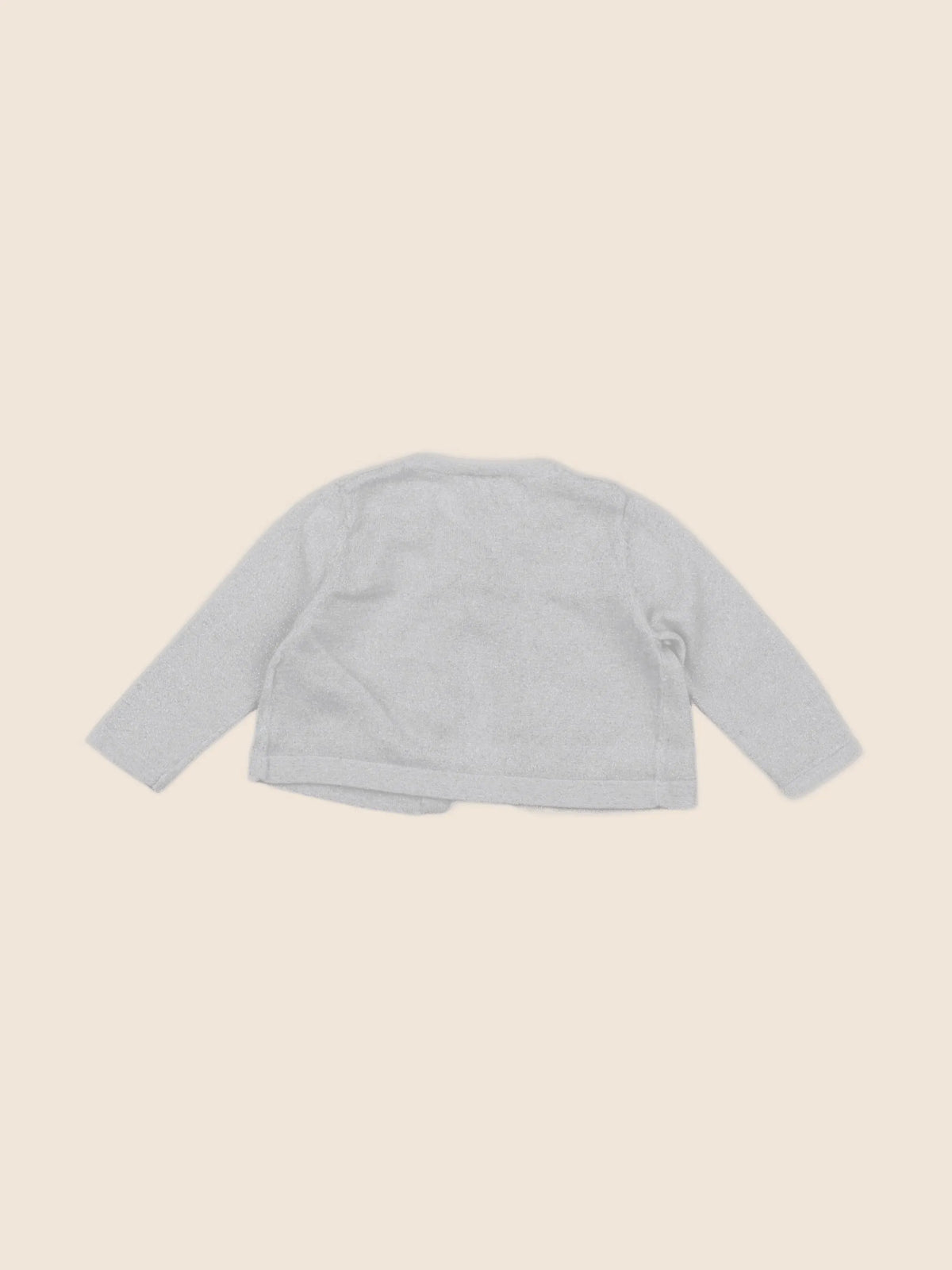 Petit Bateau - gilet gris, argent - 6 mois