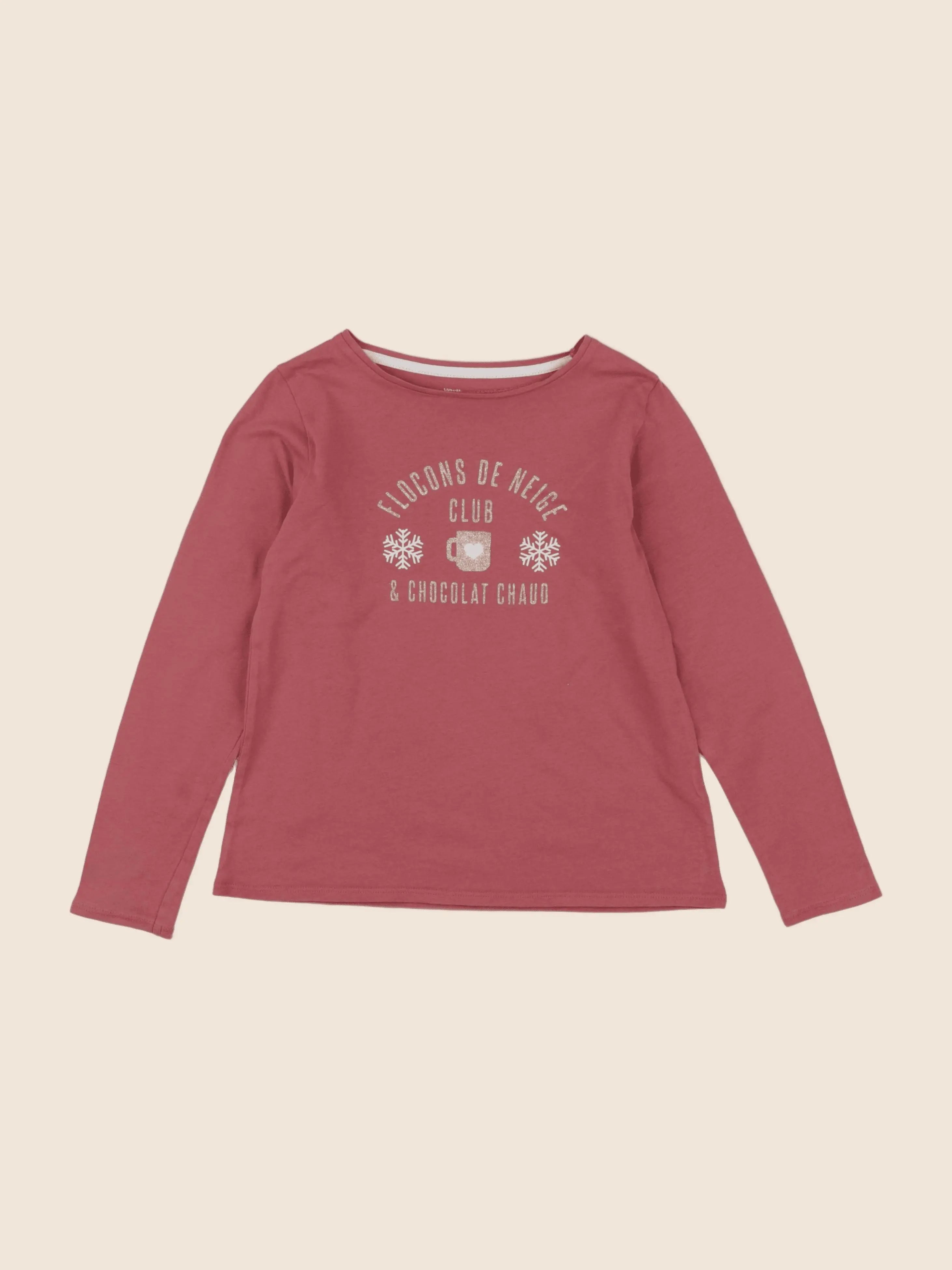 Vertbaudet - tee-shirt rose - 8 ans