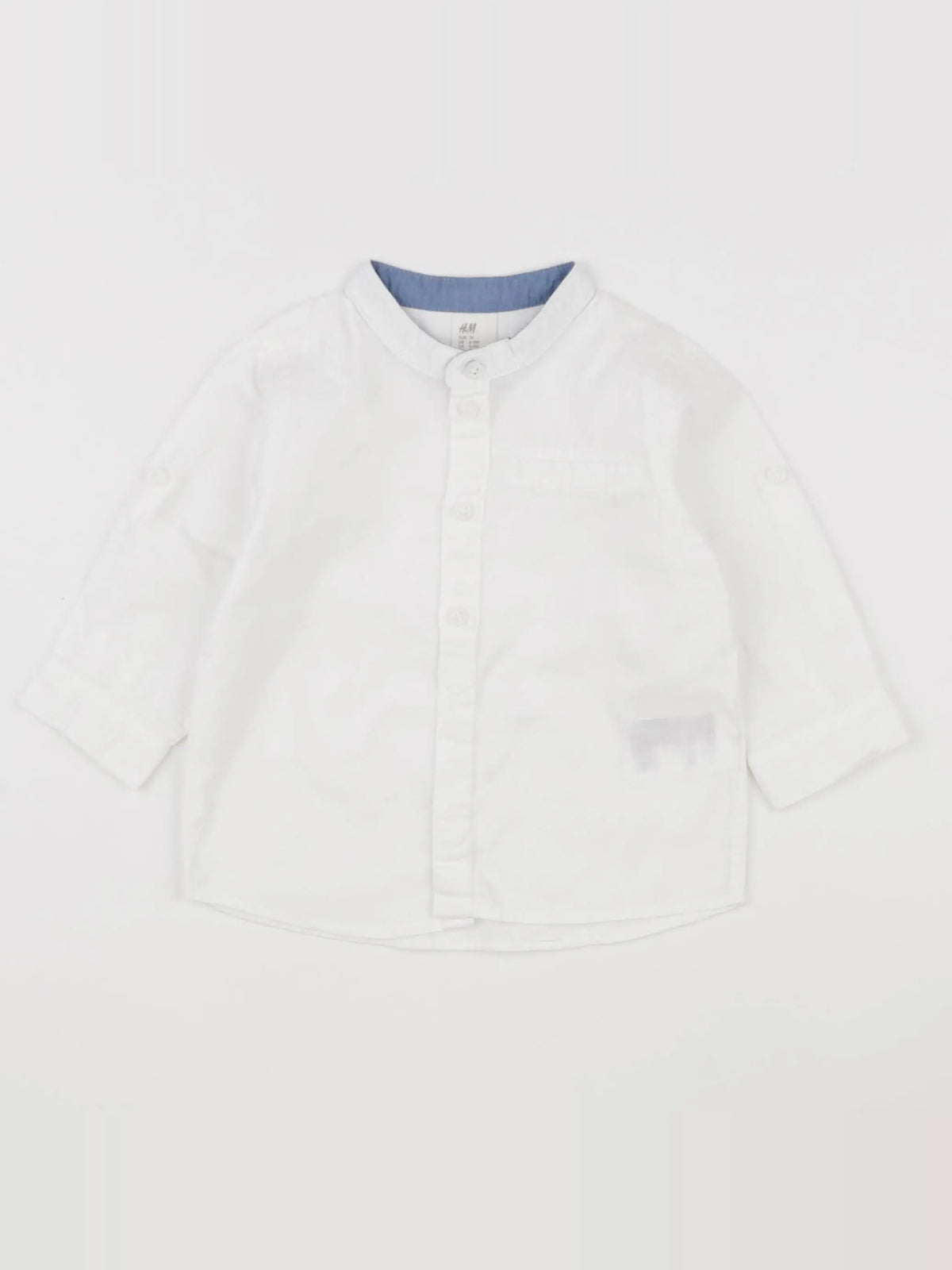 H&M - chemise blanc - 6/9 mois