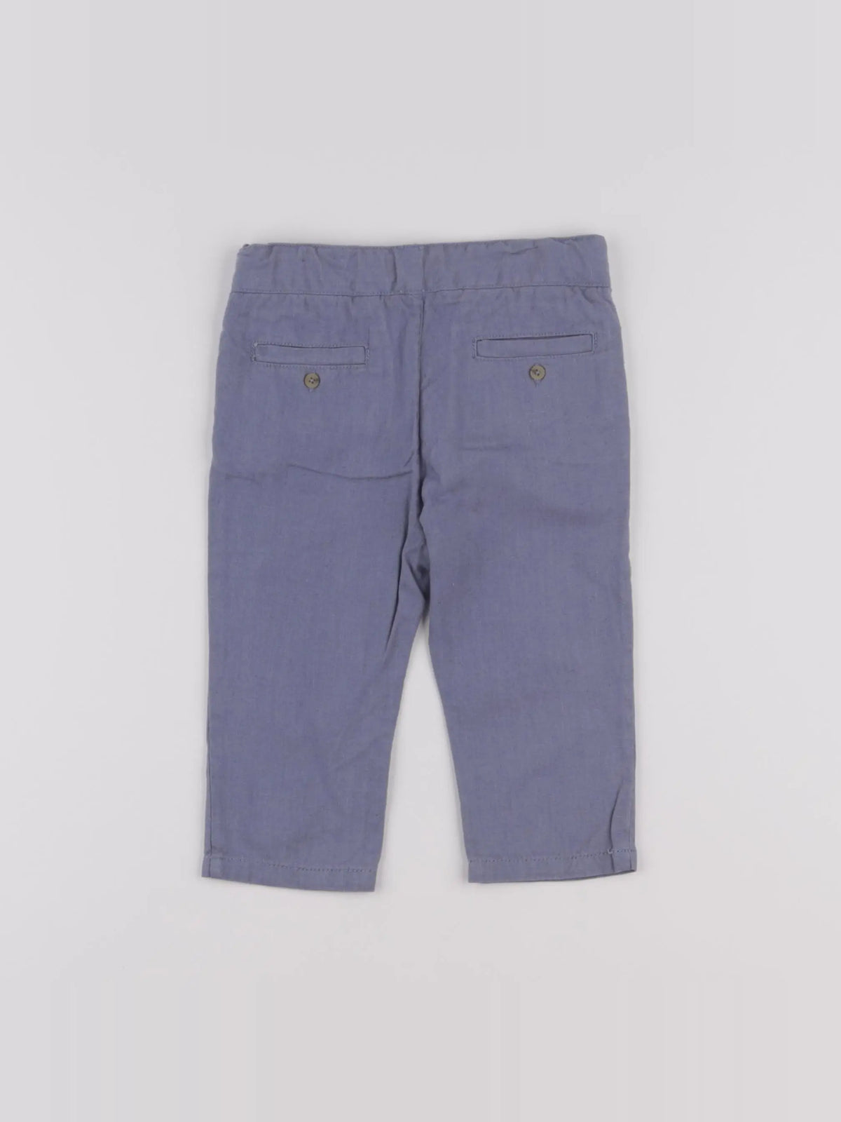 Natalys - pantalon bleu - 12 mois