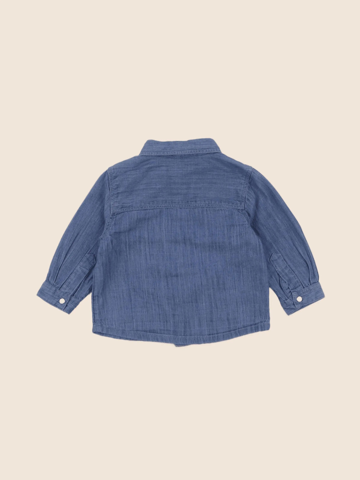 Boutchou - chemise bleu - 6 mois