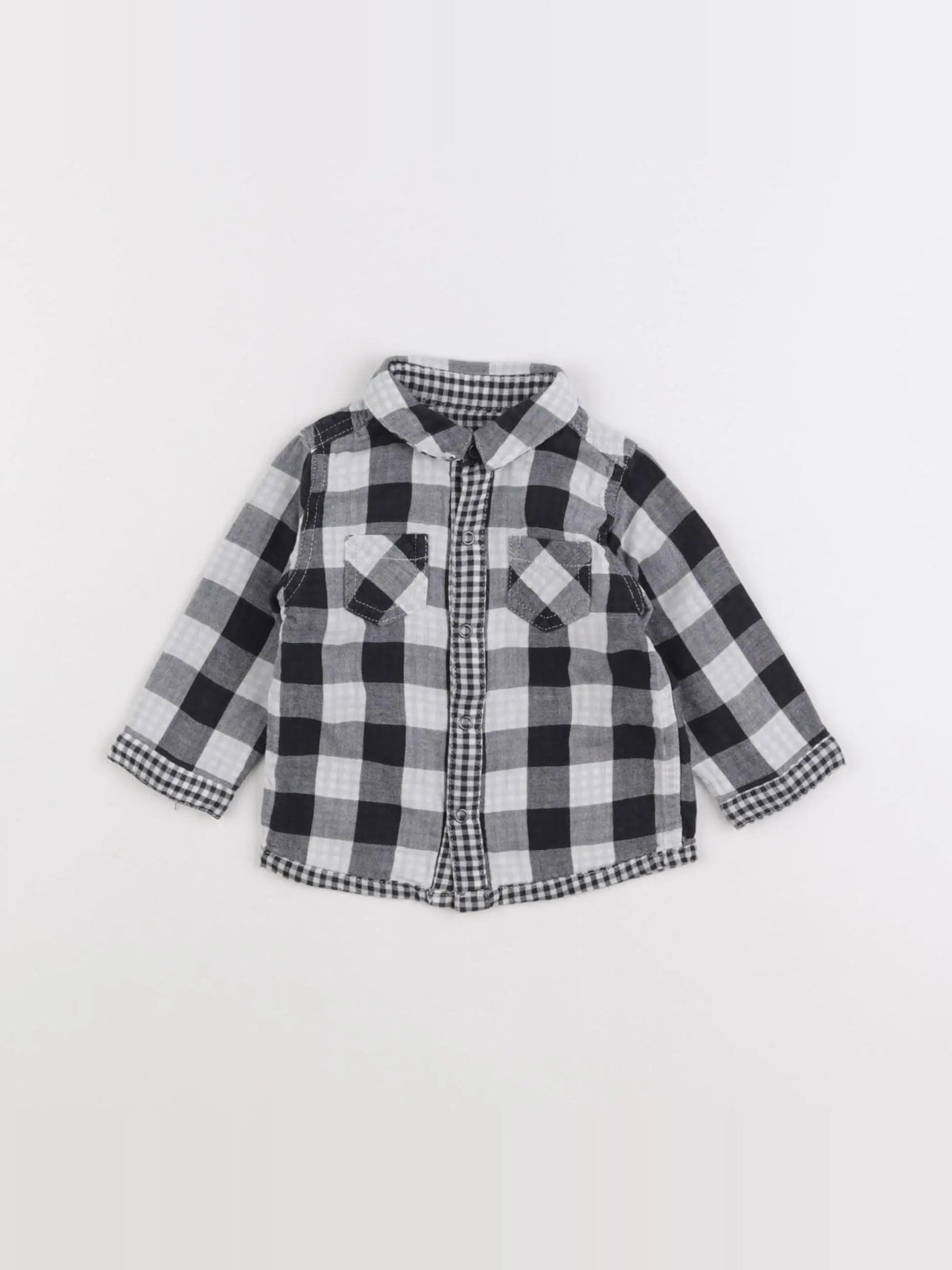 Vertbaudet - chemise noir - 6 mois
