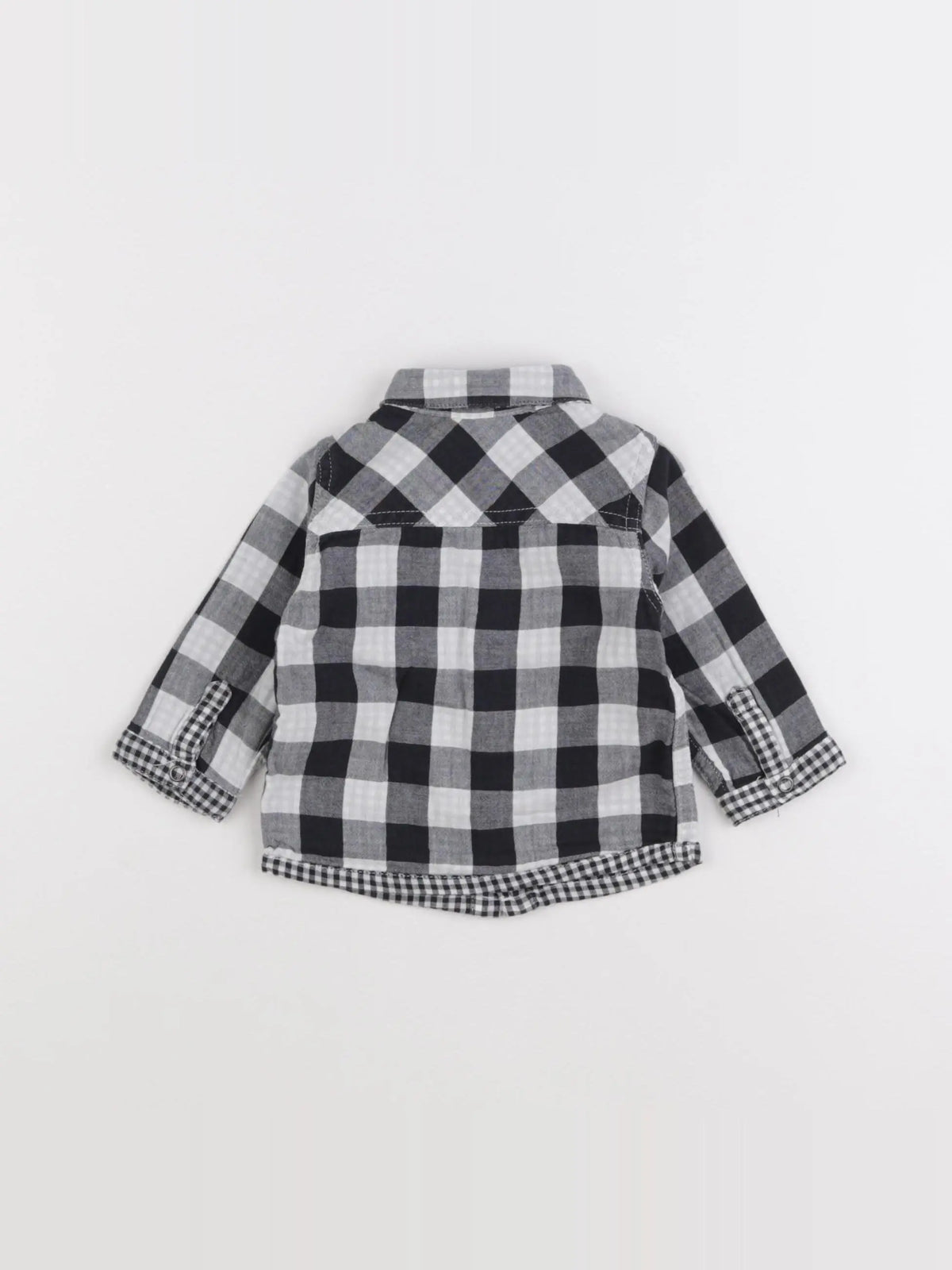 Vertbaudet - chemise noir - 6 mois
