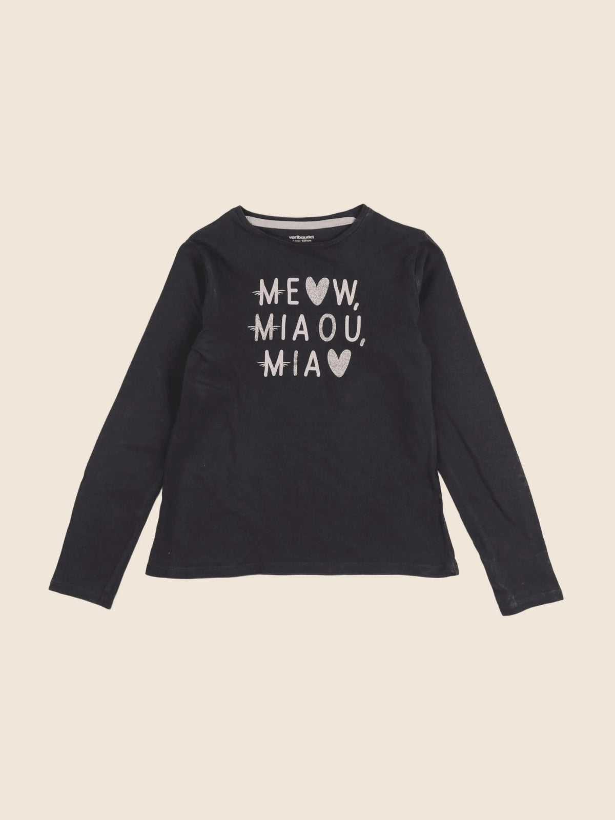 Vertbaudet - tee-shirt gris - 8 ans