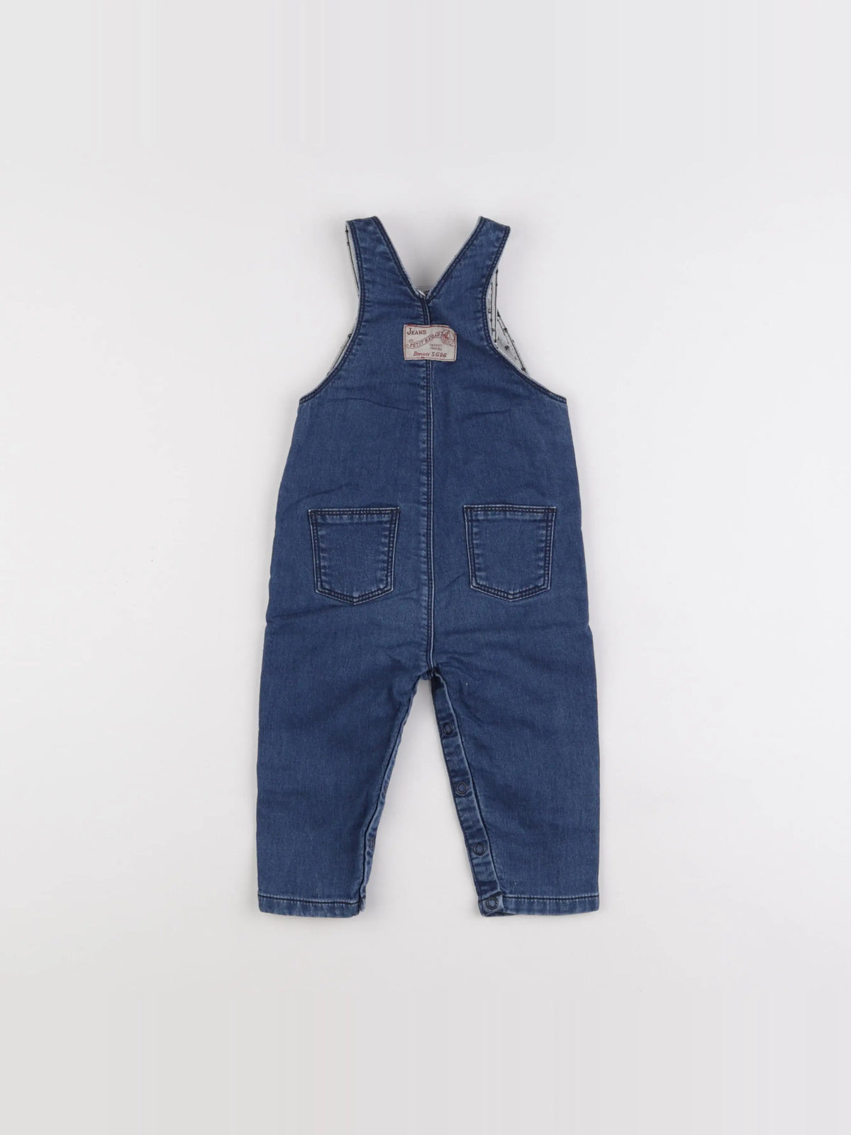 Petit Bateau - salopette bleu - 12 mois