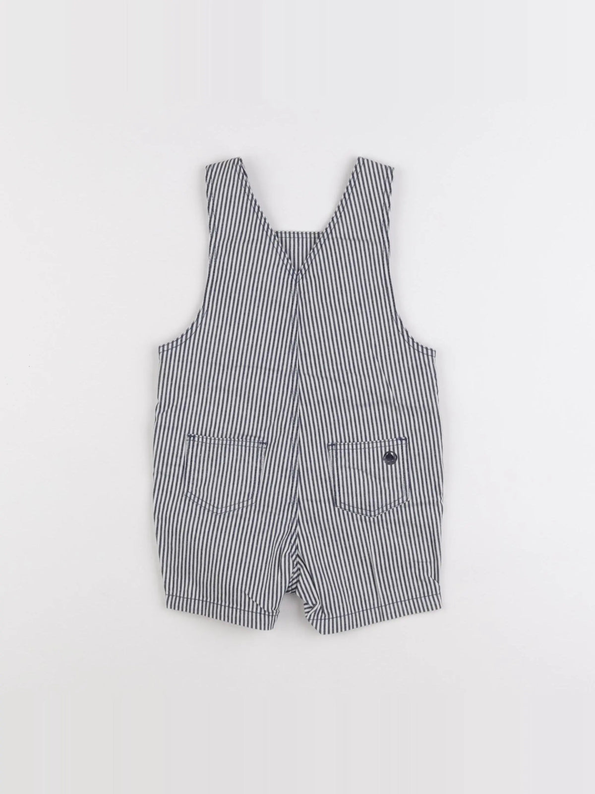 Petit Bateau - salopette beige, bleu - 12 mois