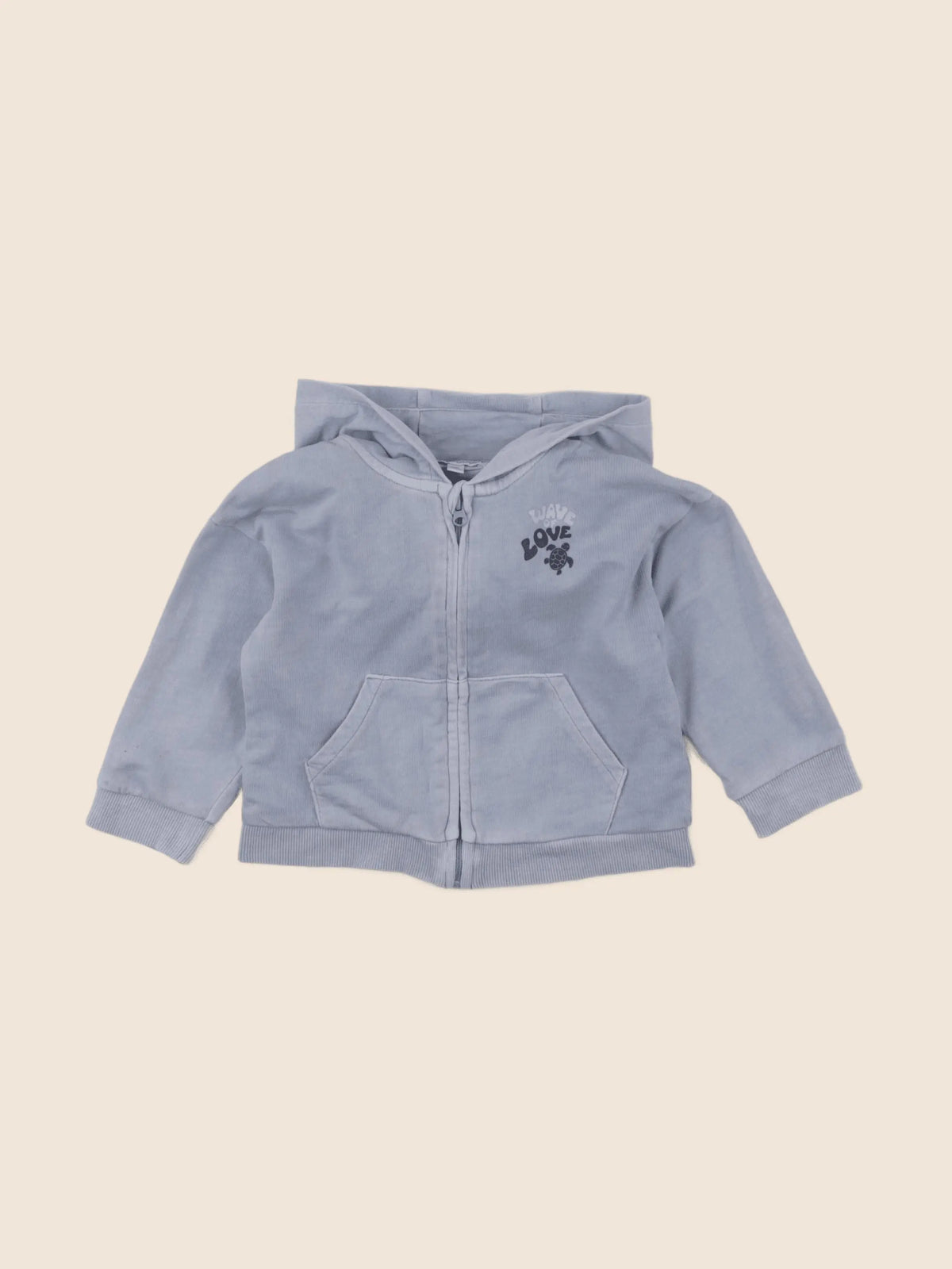 Vertbaudet - sweat bleu - 12 mois