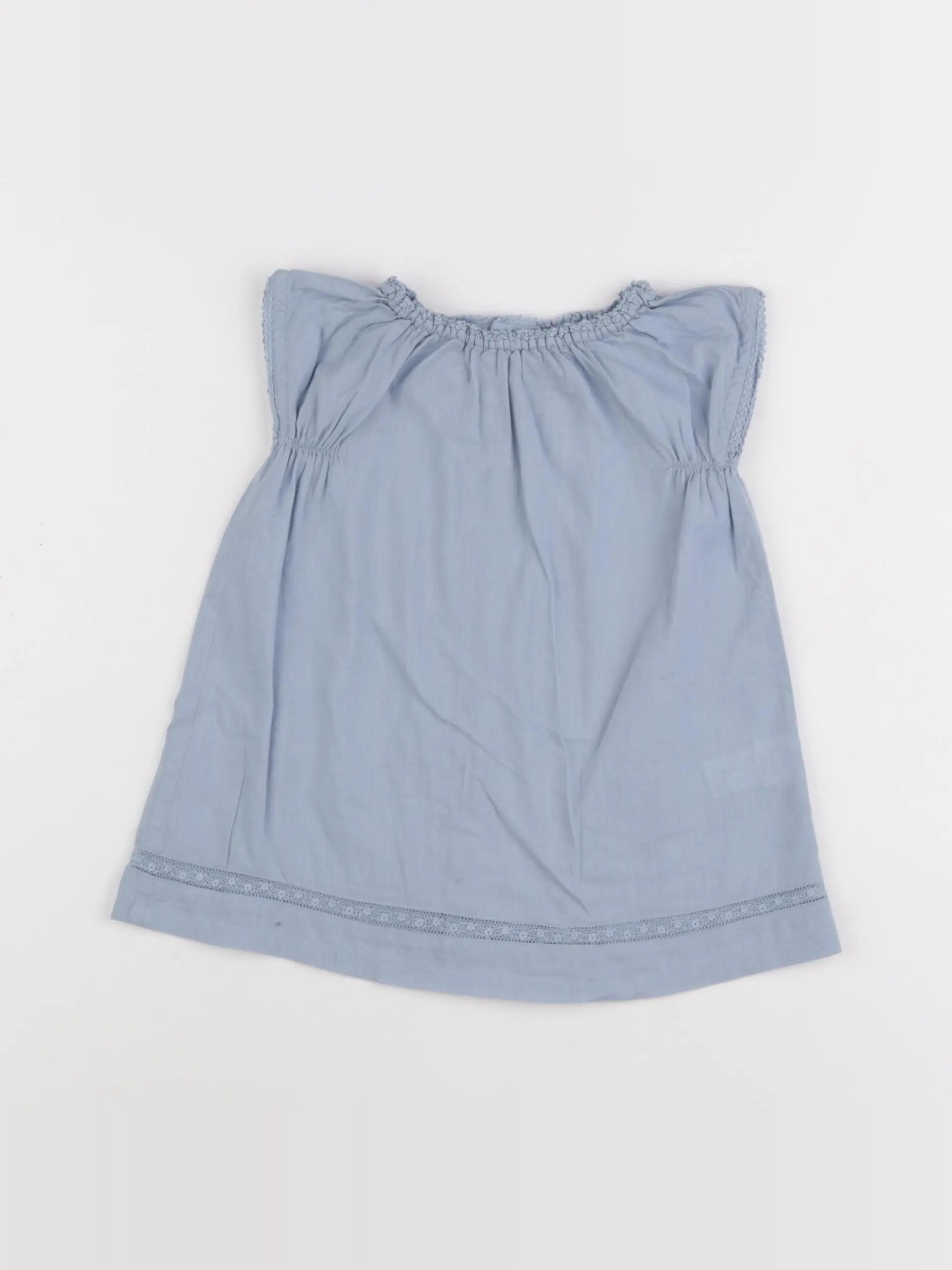 Bonton - robe bleu - 12 mois